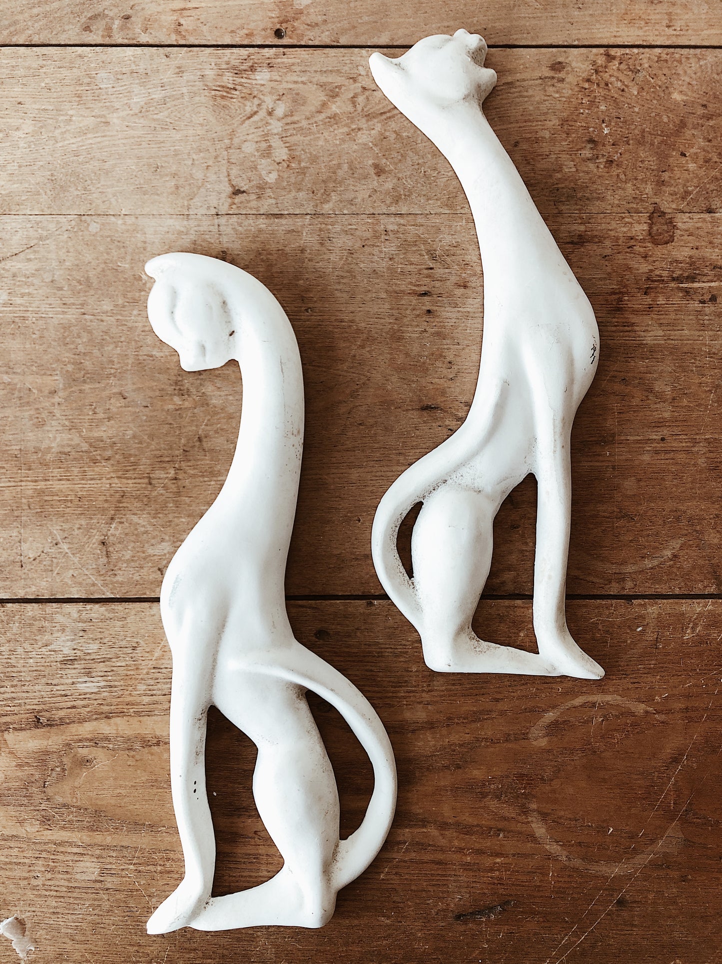 Mid Century Chalkware Felines