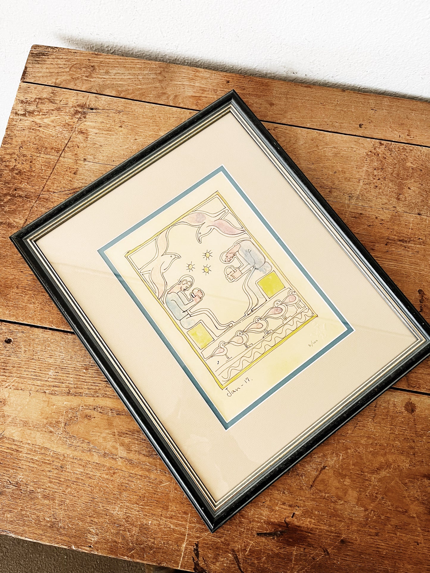 Vintage Walter Anderson Block Print