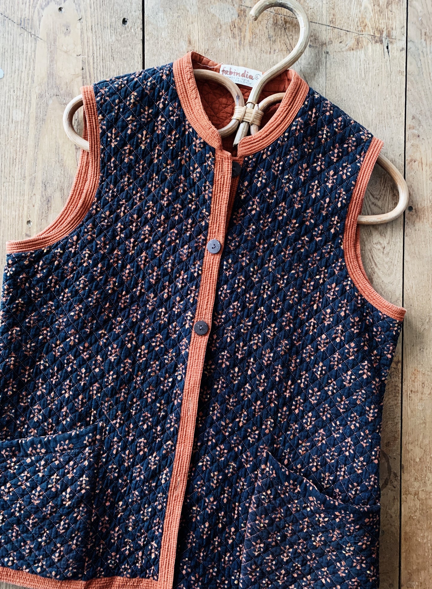 Quilted Cotton Fabindia Vest