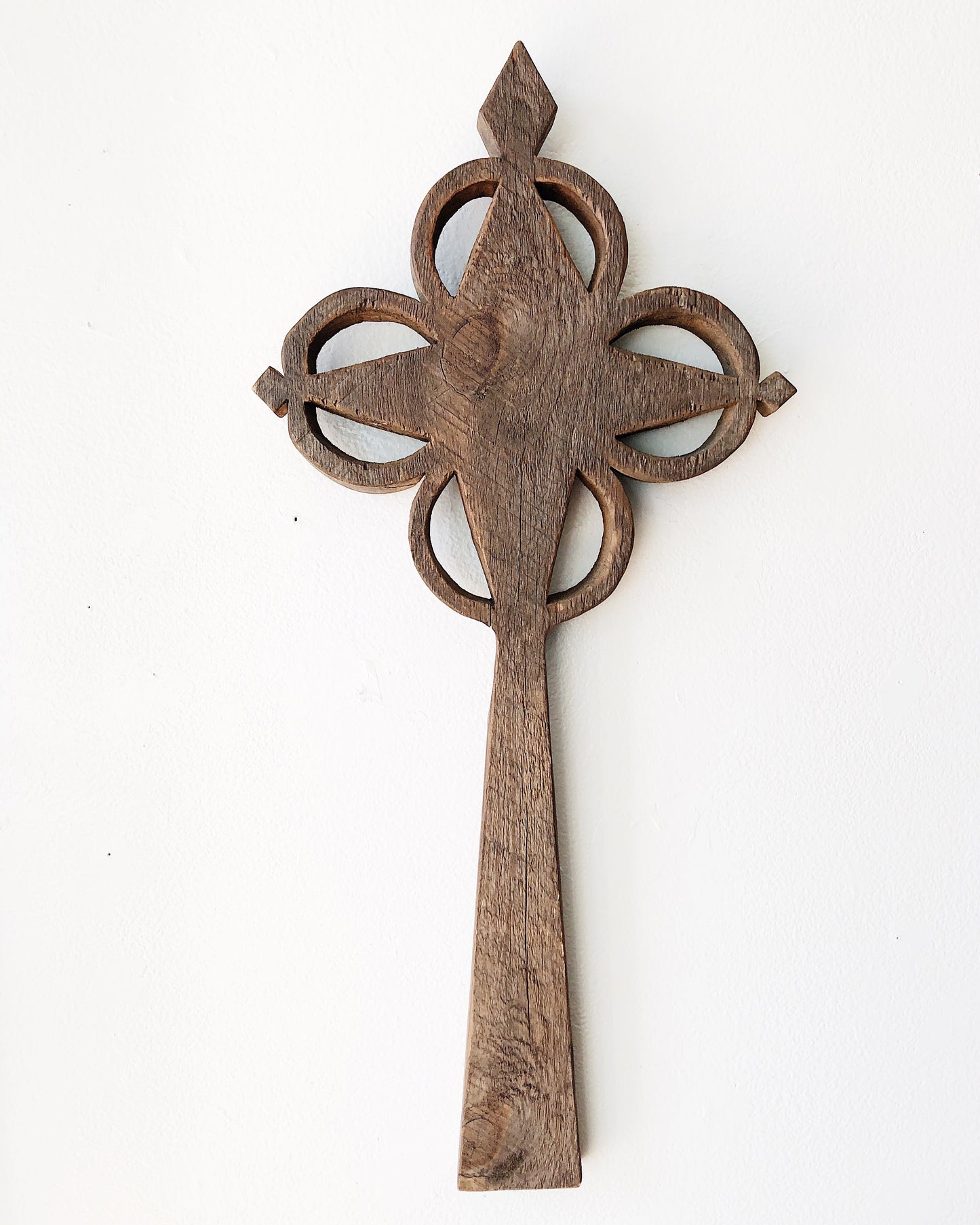 Vintage Carved Wooden Cross