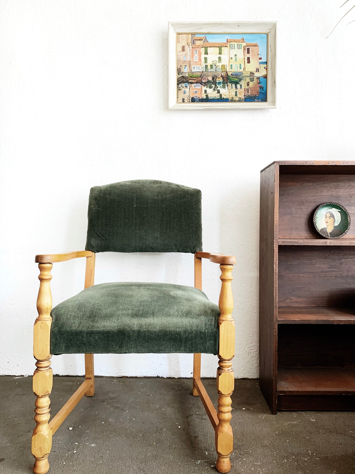 Vintage Upholstered Arm Chair