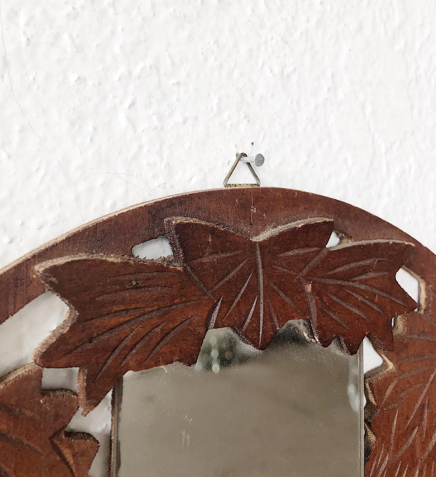 Antique Victorian Openwork Mirror Shelf