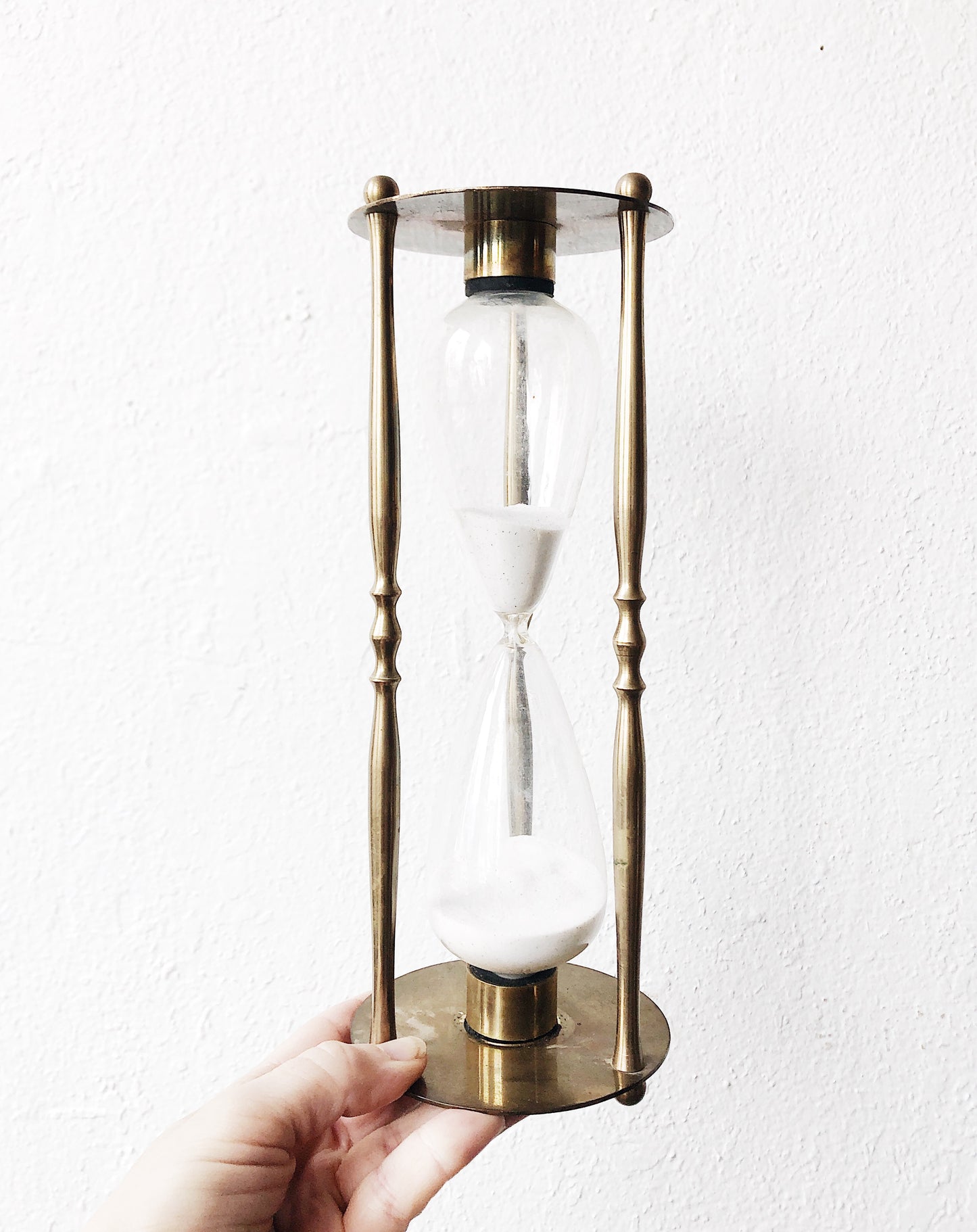 Vintage Brass Hour Glass