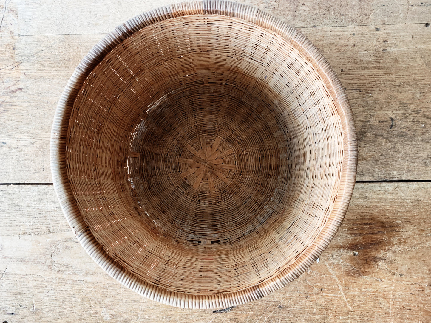 Vintage Drum Shaped Basket