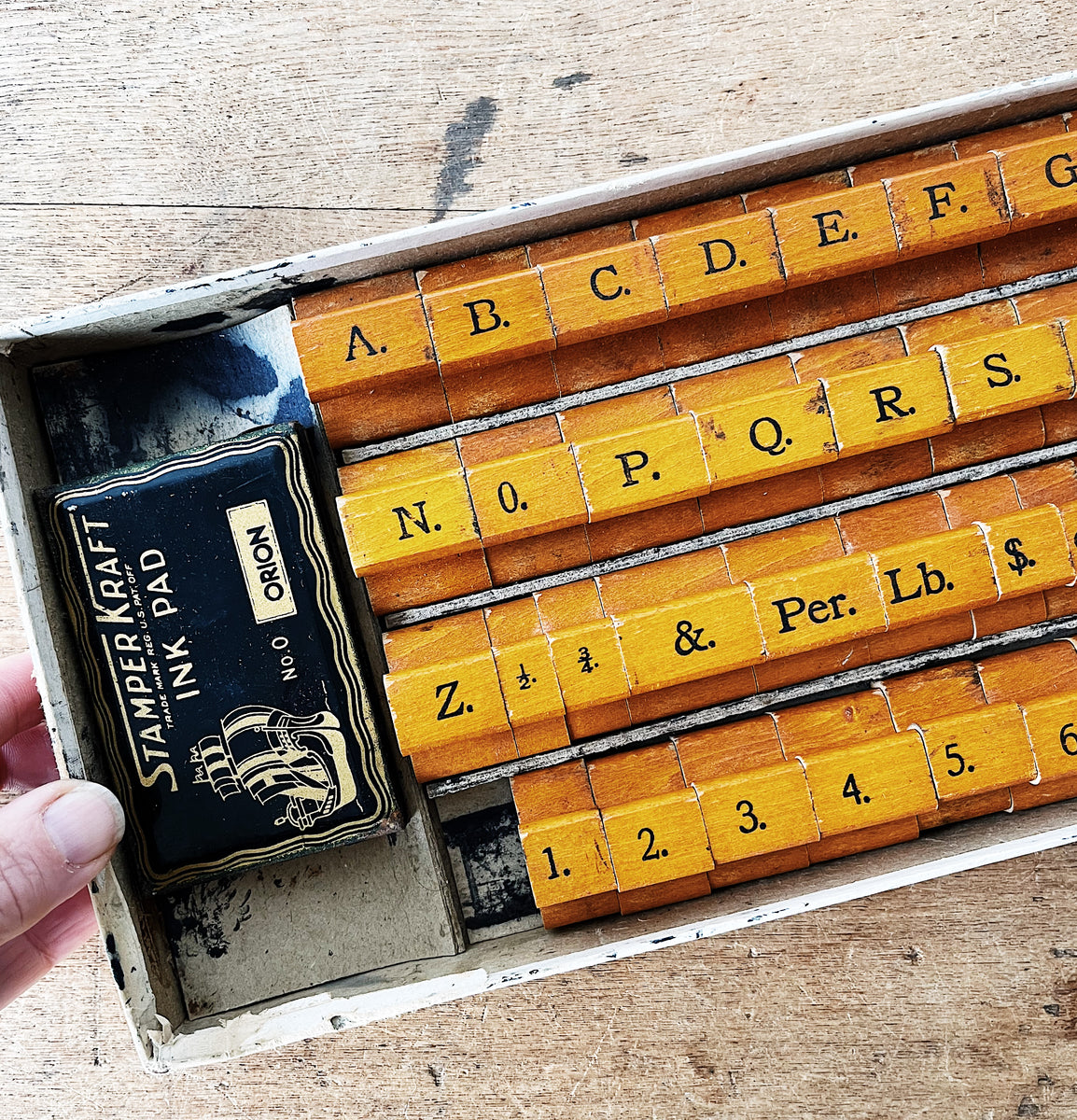 Antique Stamp Printing Set Maven Collective