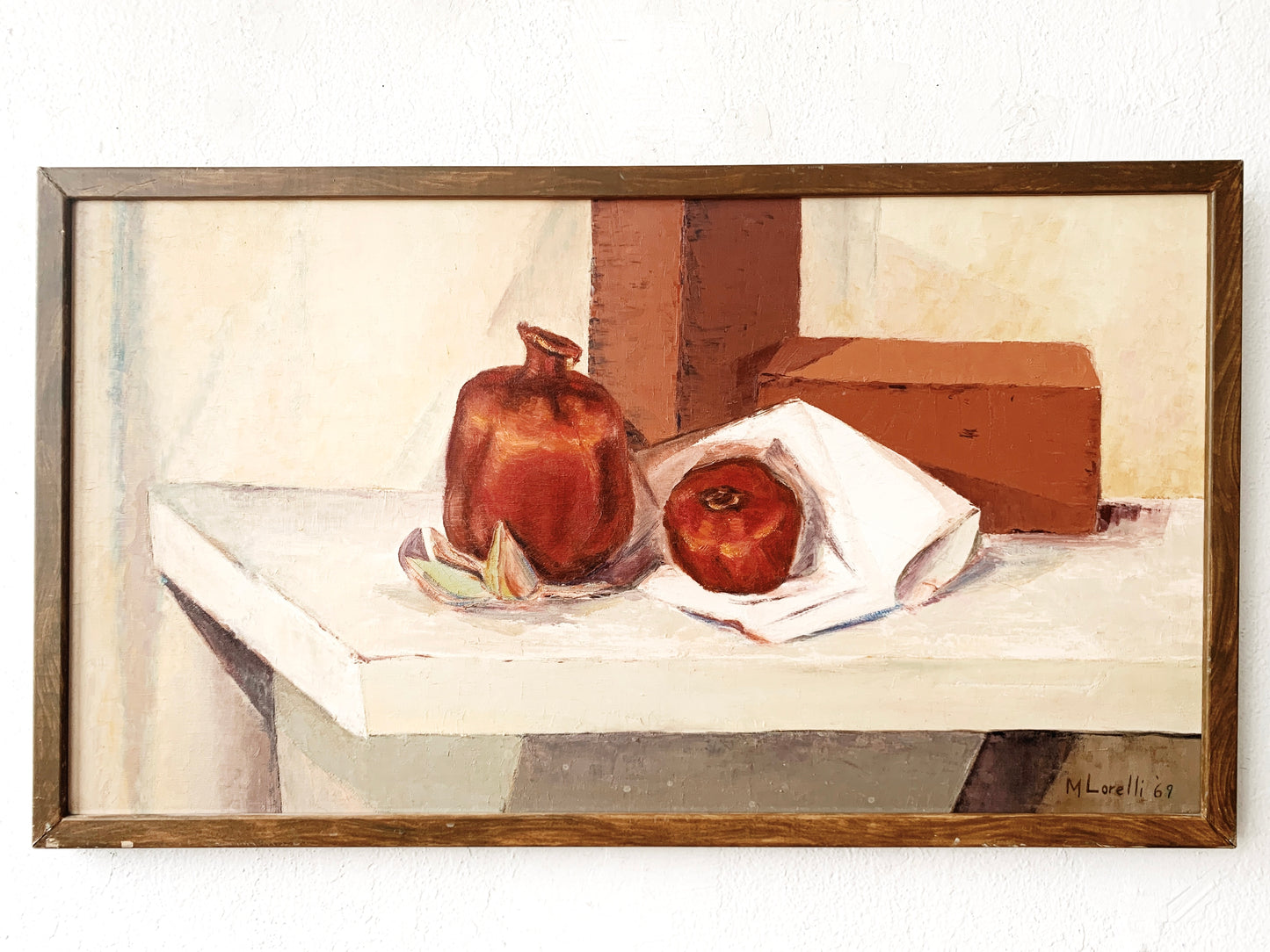 Large Mid Century Framed Still Life Painting