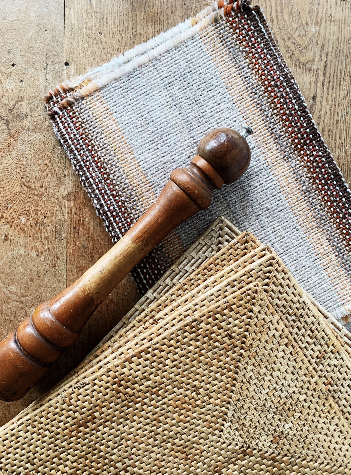 Vintage Set of Six Woven Placemats