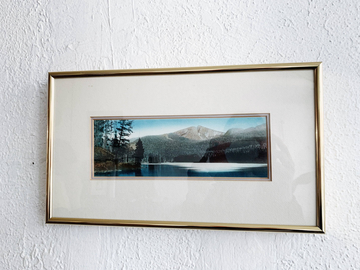 Vintage Haynes Hand Painted Photo Yellowstone National Park