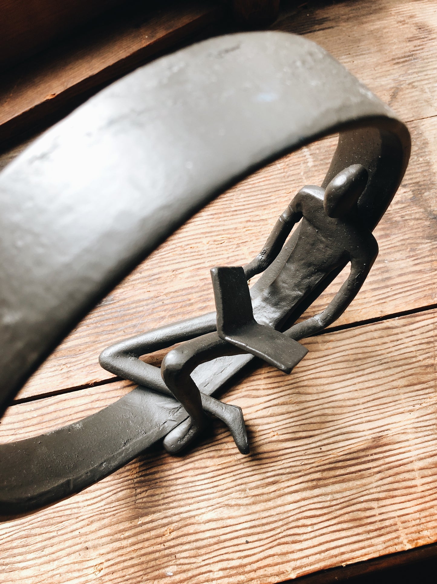 Vintage Forged Iron Sculpture