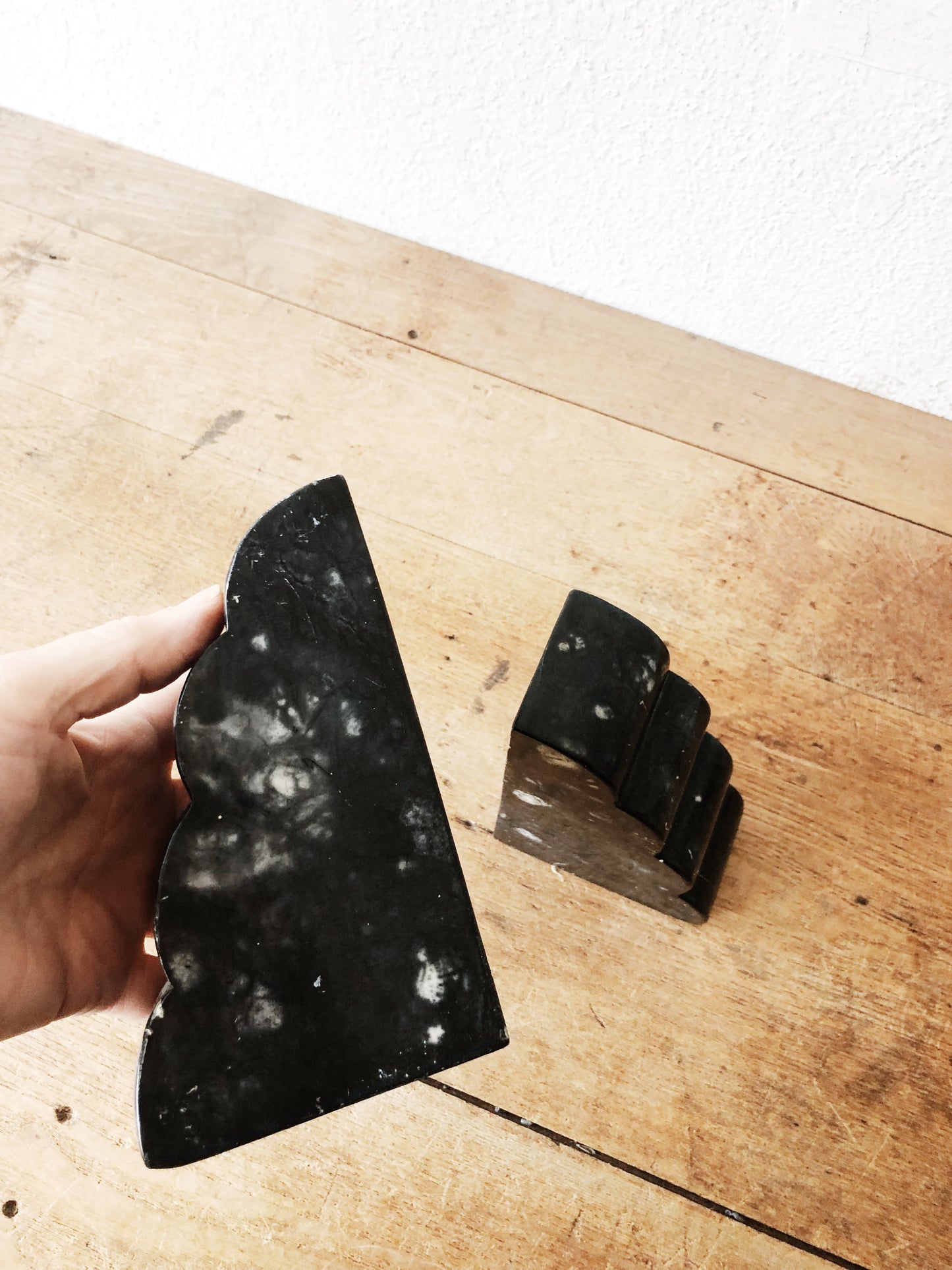 Vintage Marble Cloud Book Ends