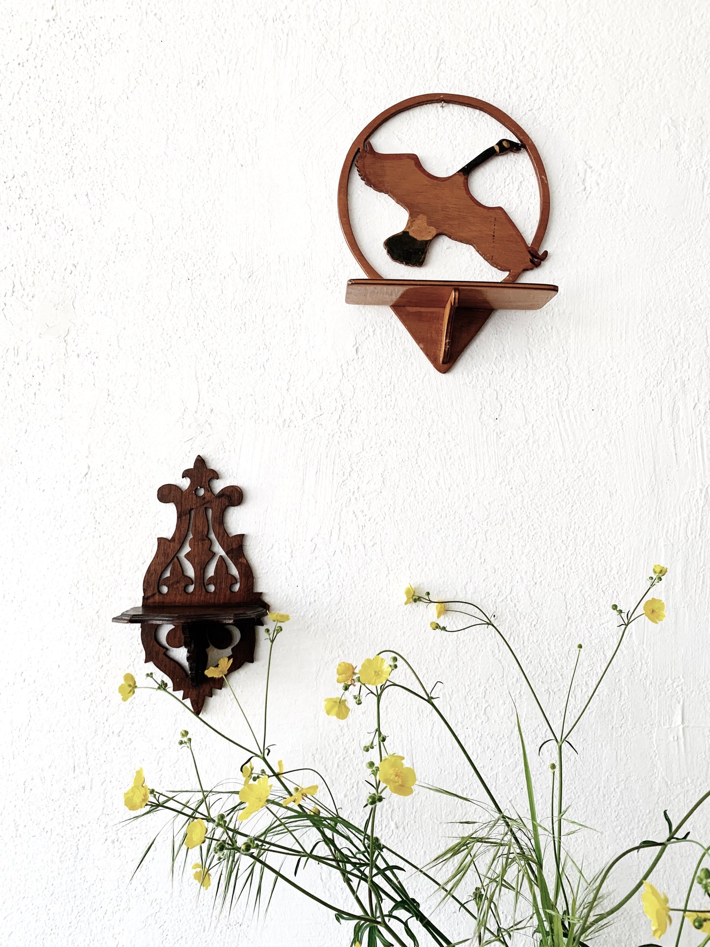 Vintage Wood Wall Shelf