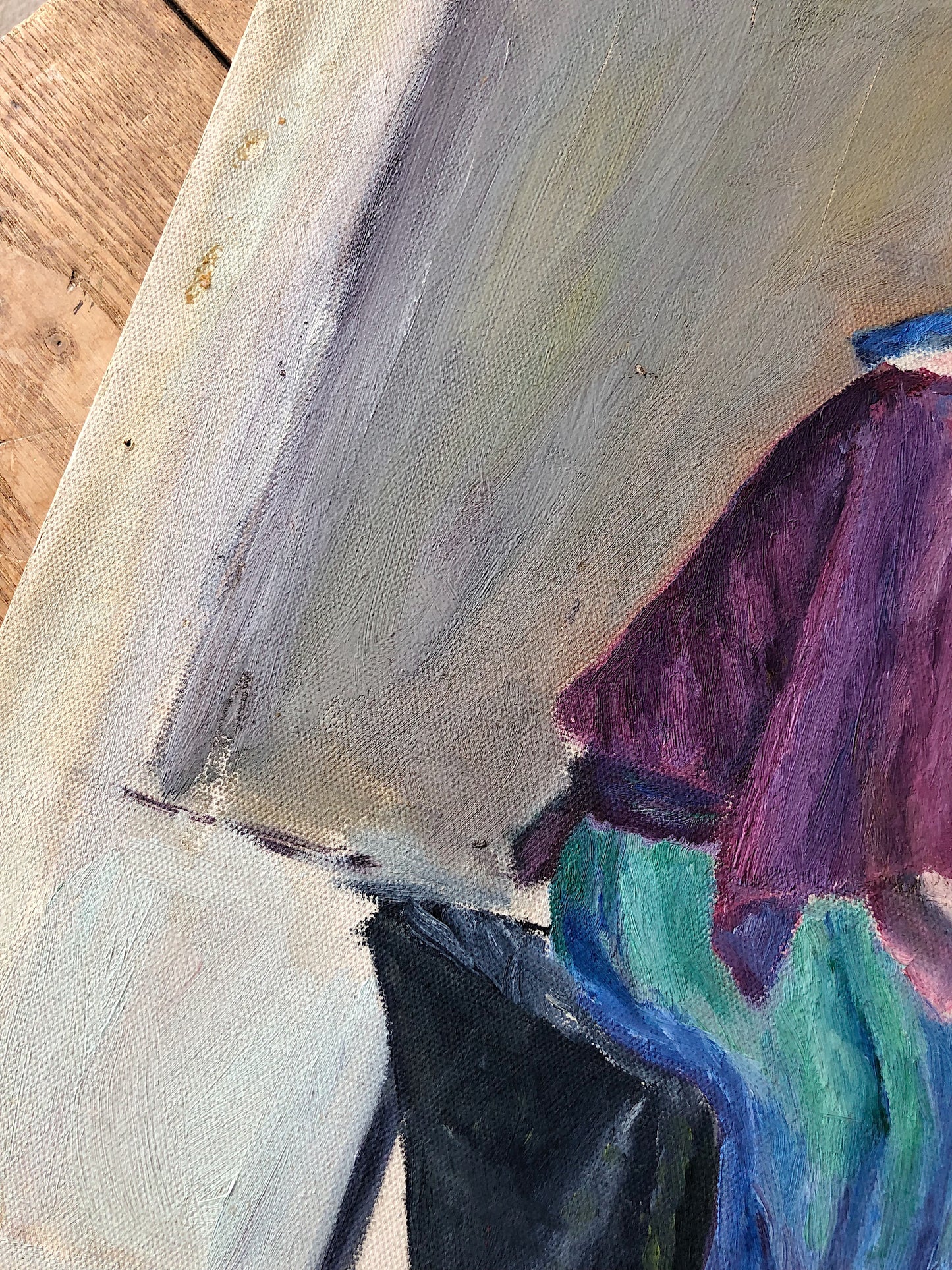 Original Vintage Portrait Painting