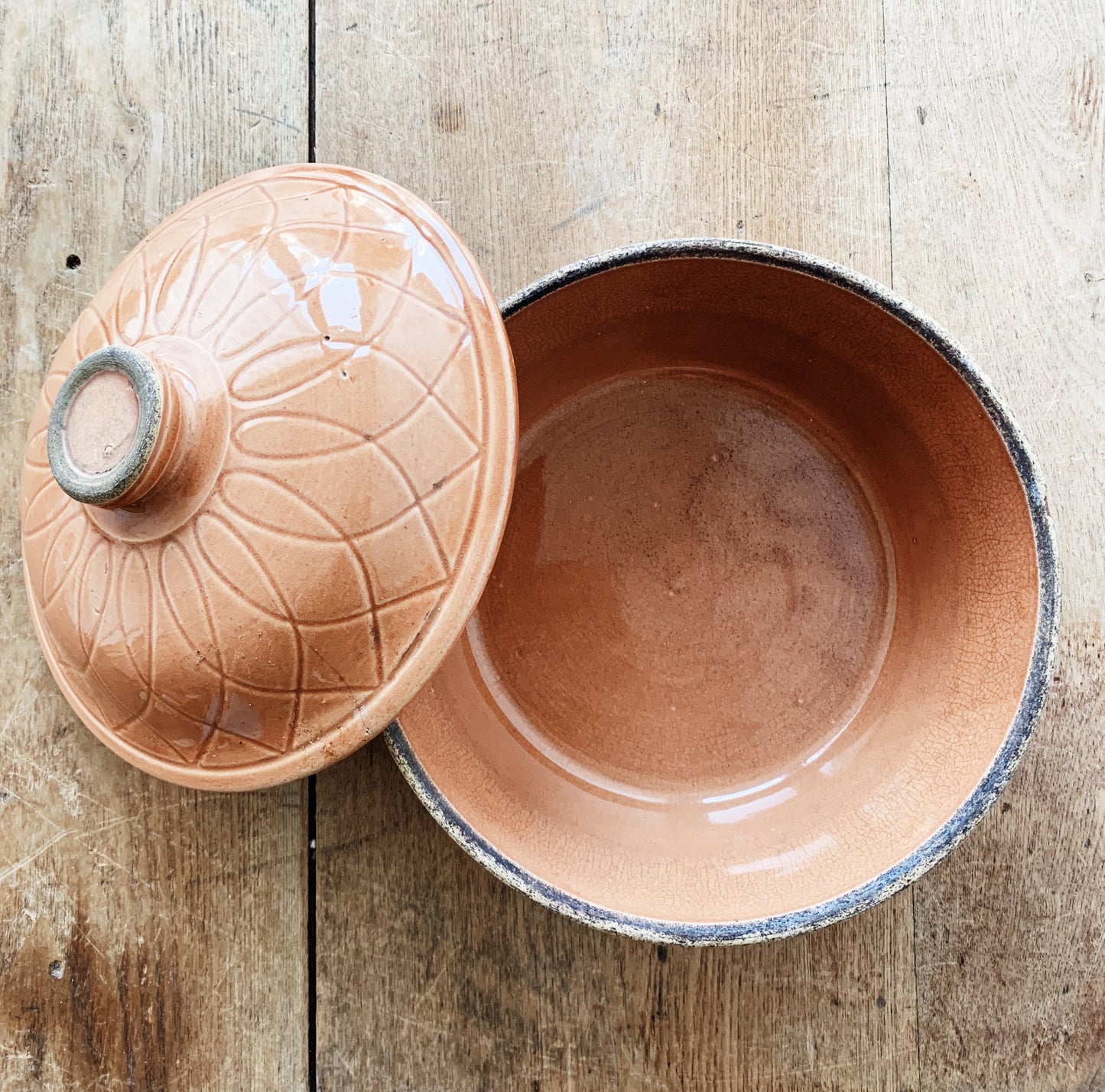 Vintage USA Ware Lidded Crock