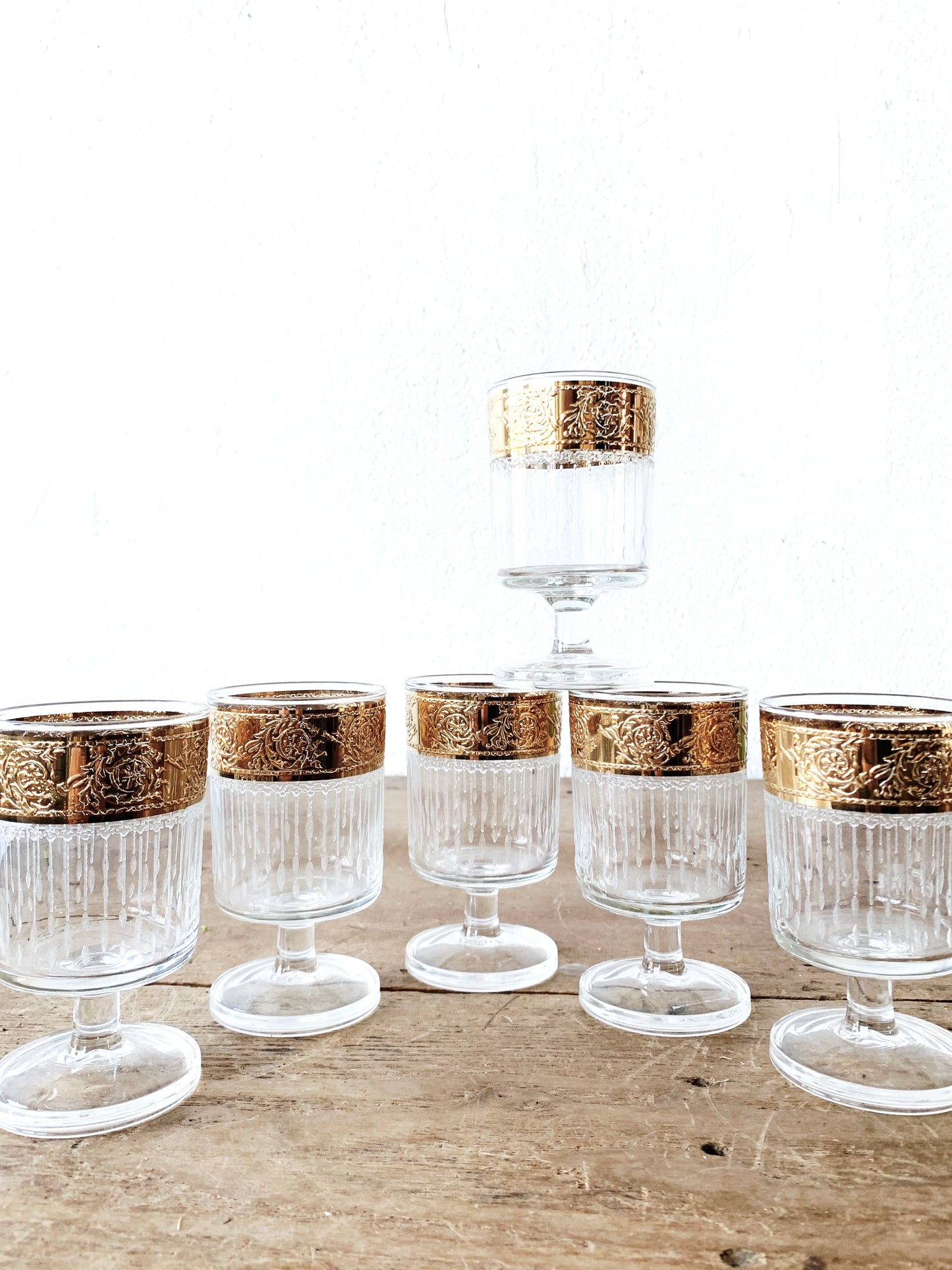 Mid Century Aperitif Glass Set of Six