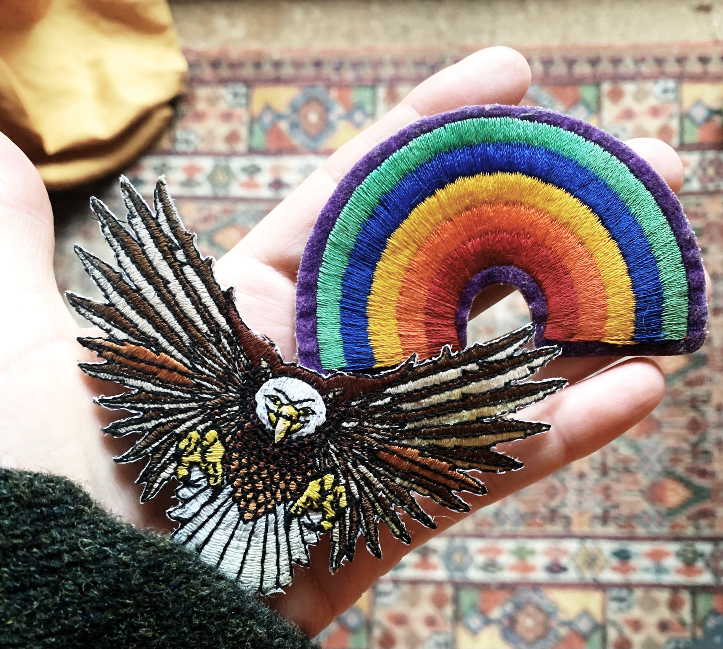 Vintage Embroidered Iron On Patch