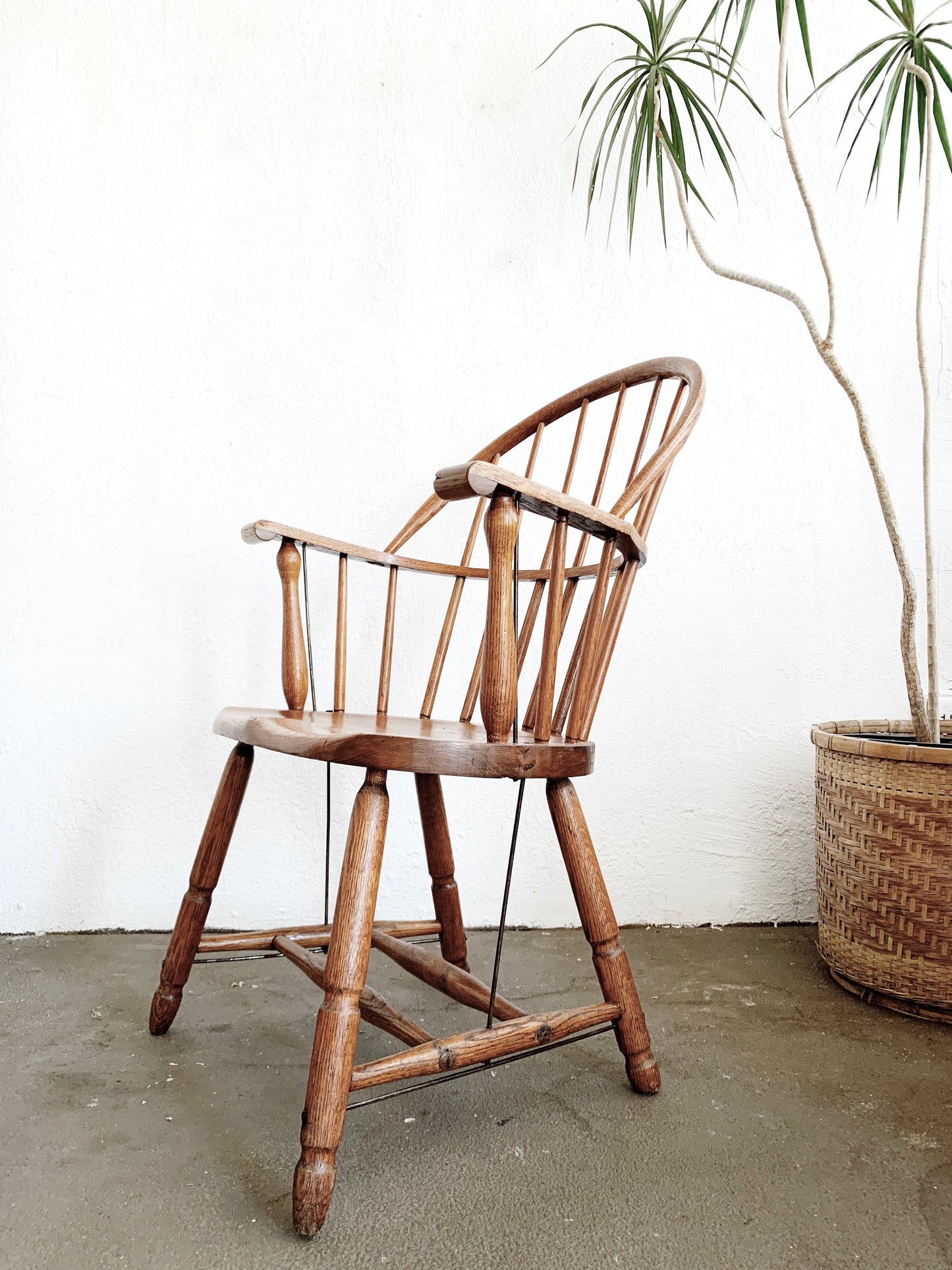 Vintage Oak Windsor Arm Chair