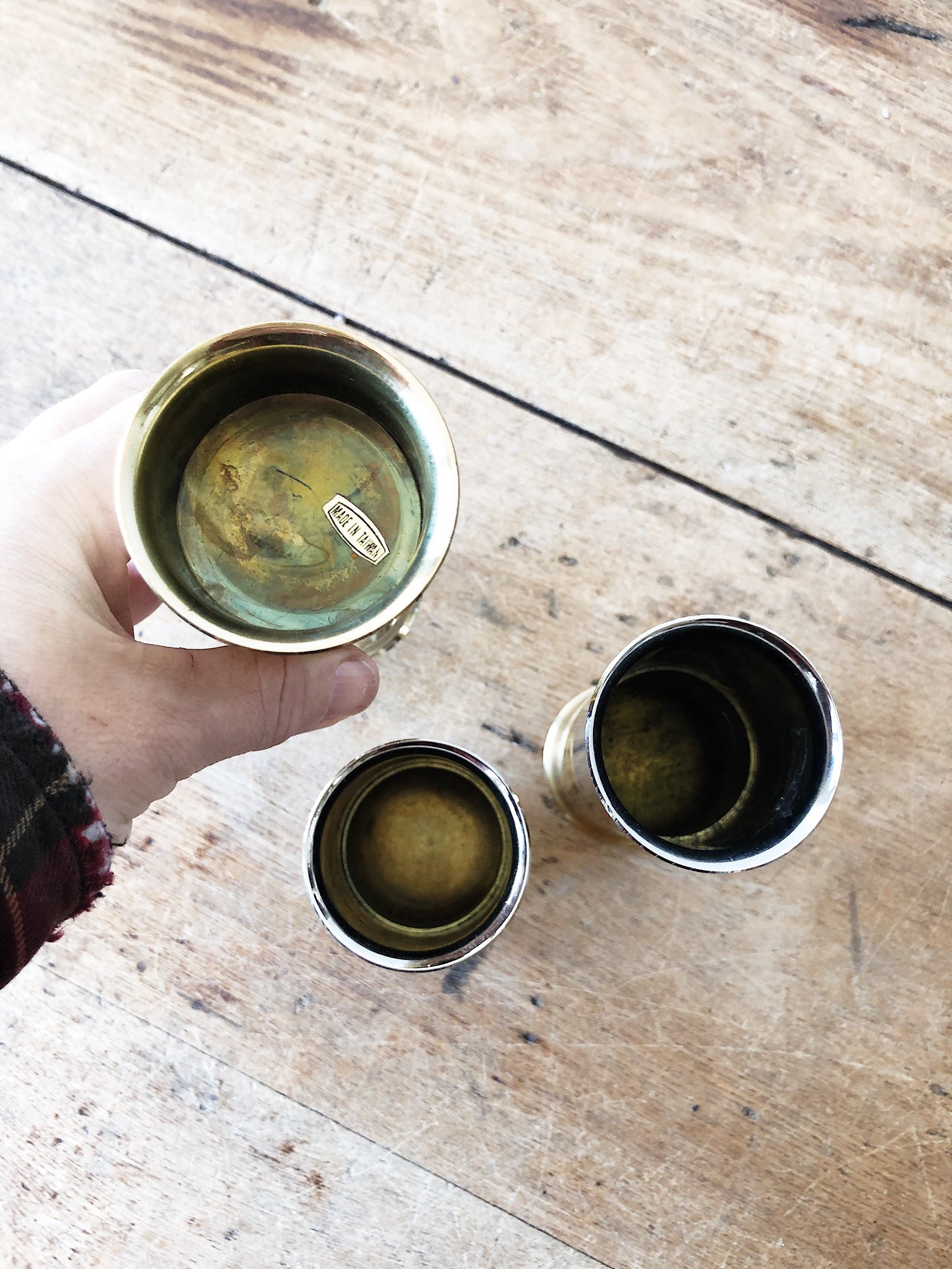 Vintage Modernist Candlestick Set