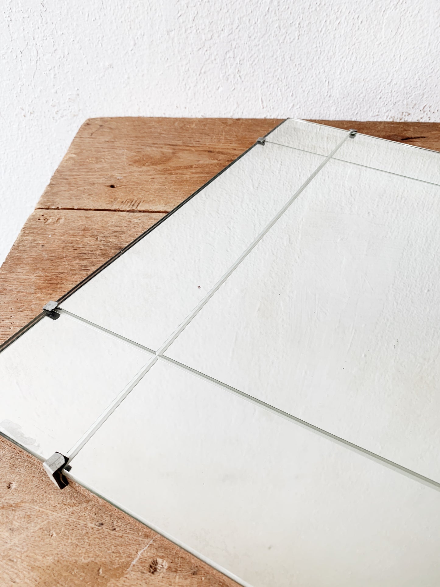 Mid Century Etched Clip Mirror