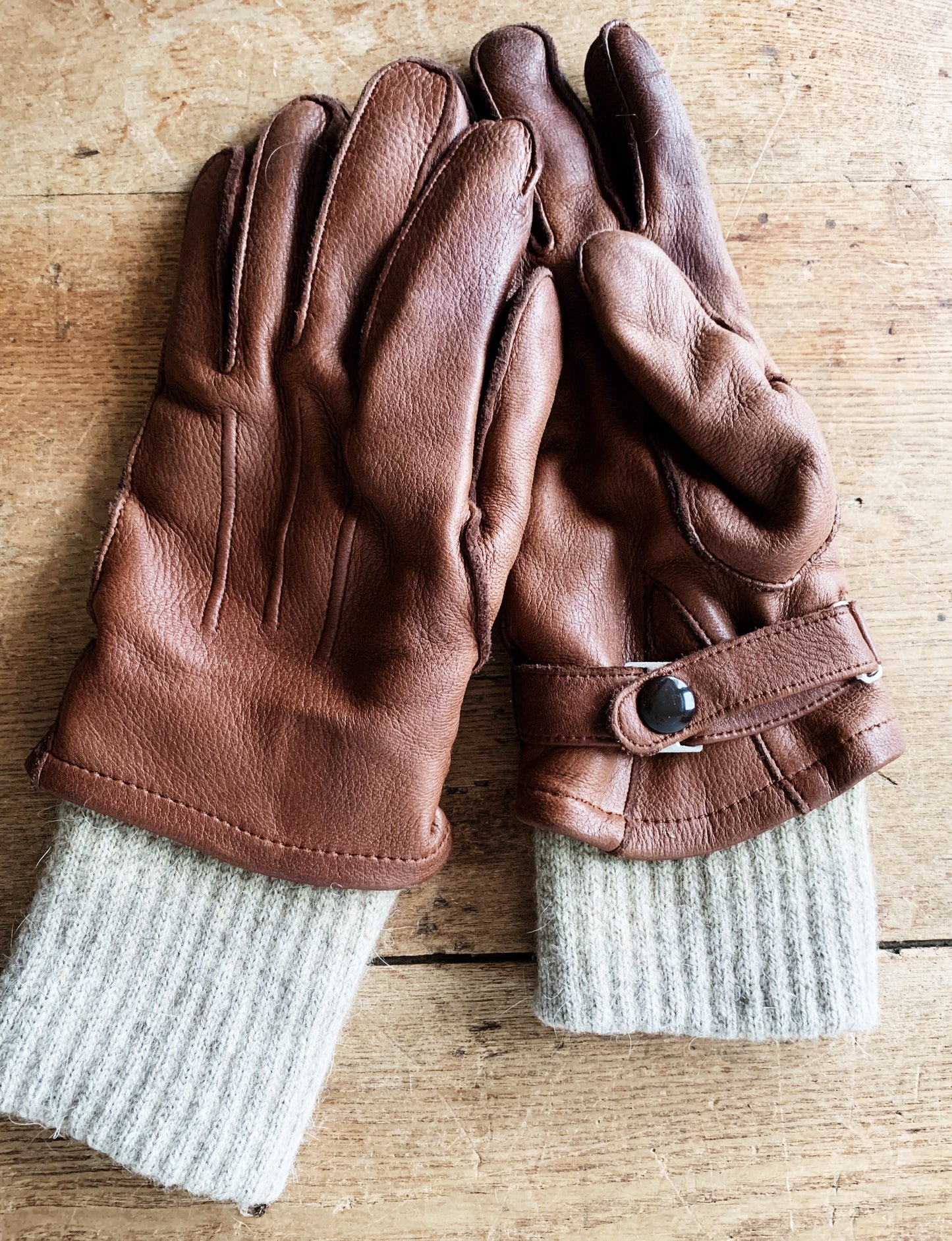 Vintage Gates Cashmere and Leather Gloves