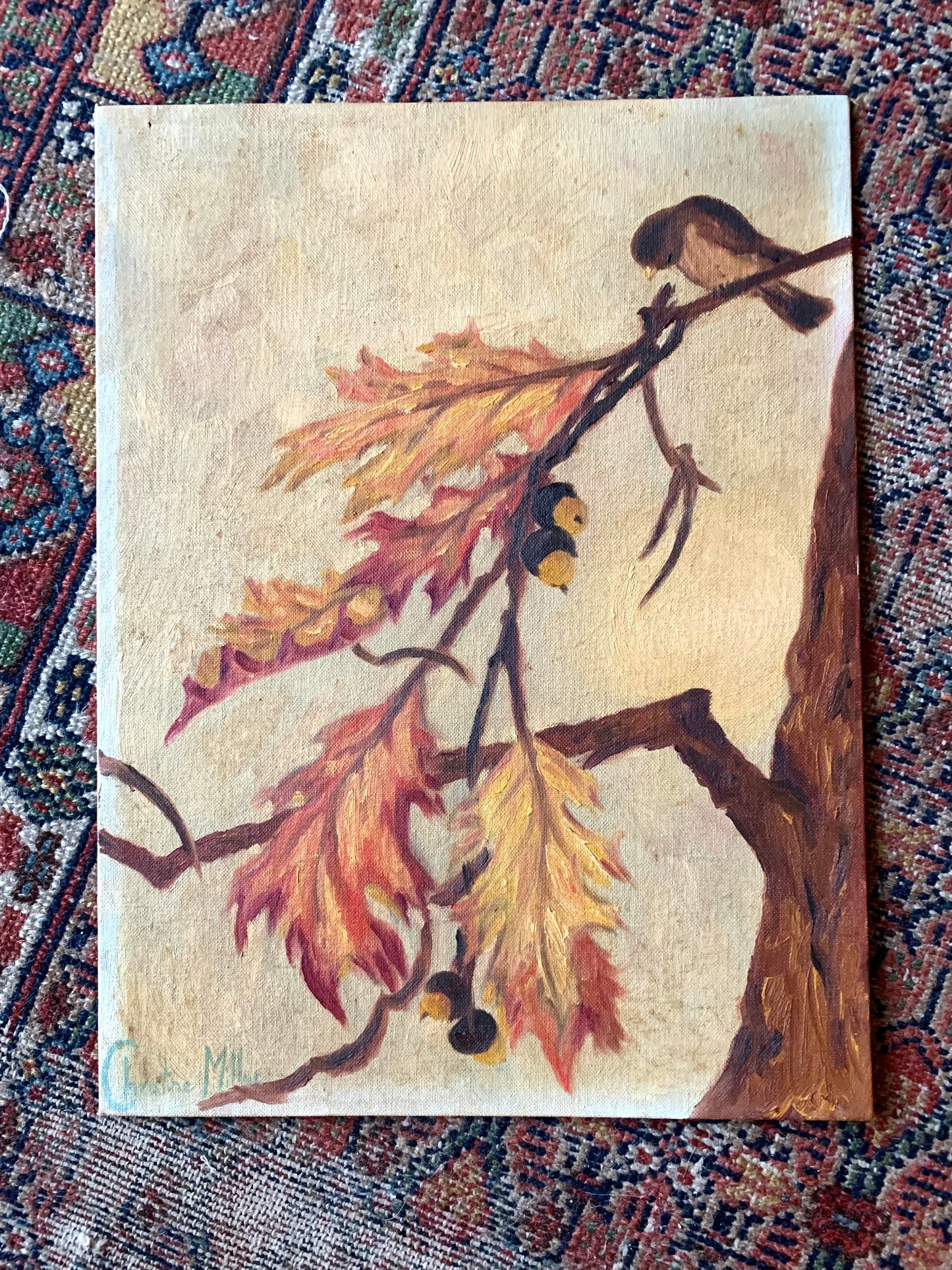 ‘Fall’ Mid Century Painting