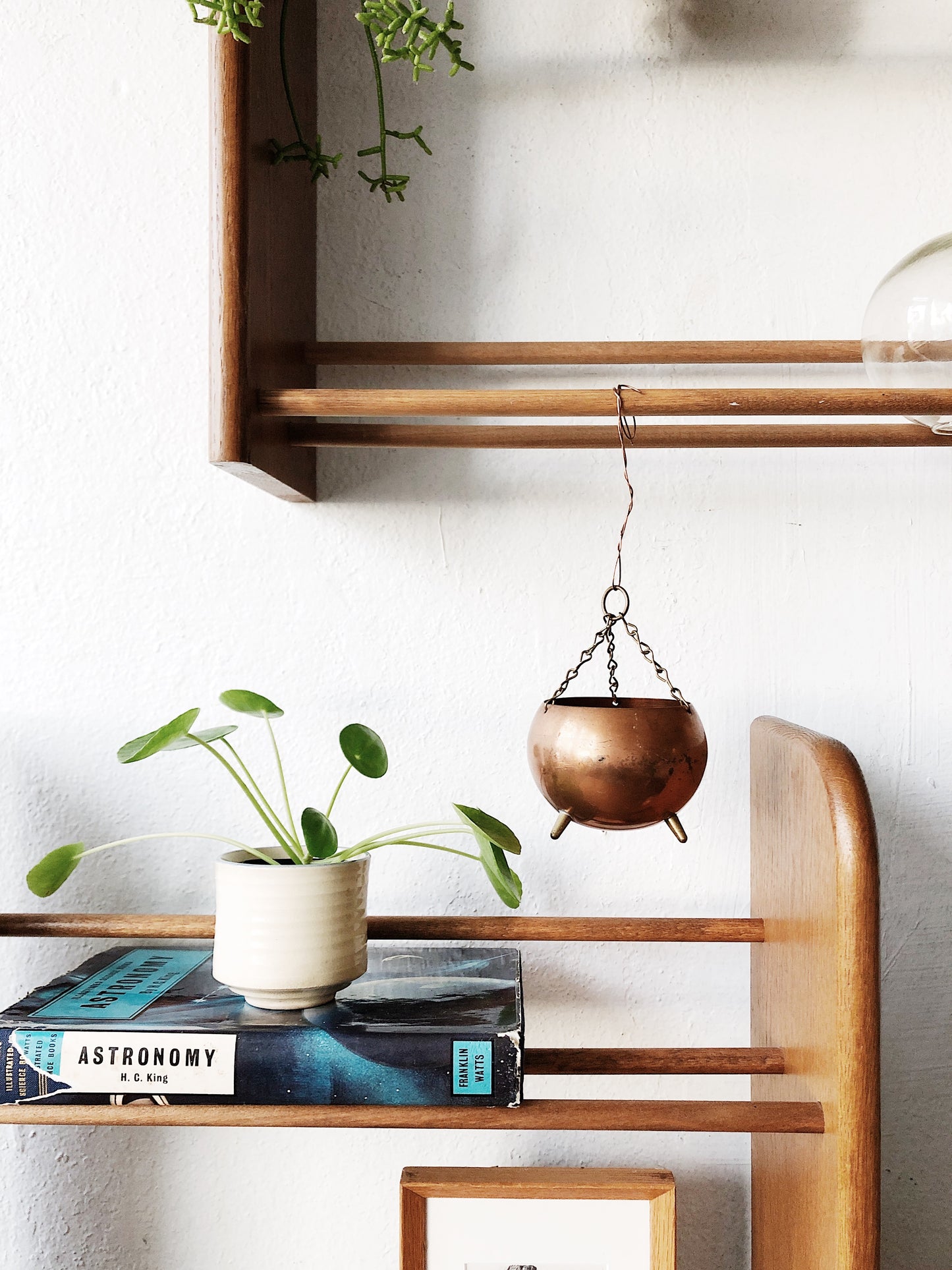 Vintage Footed Copper Pot