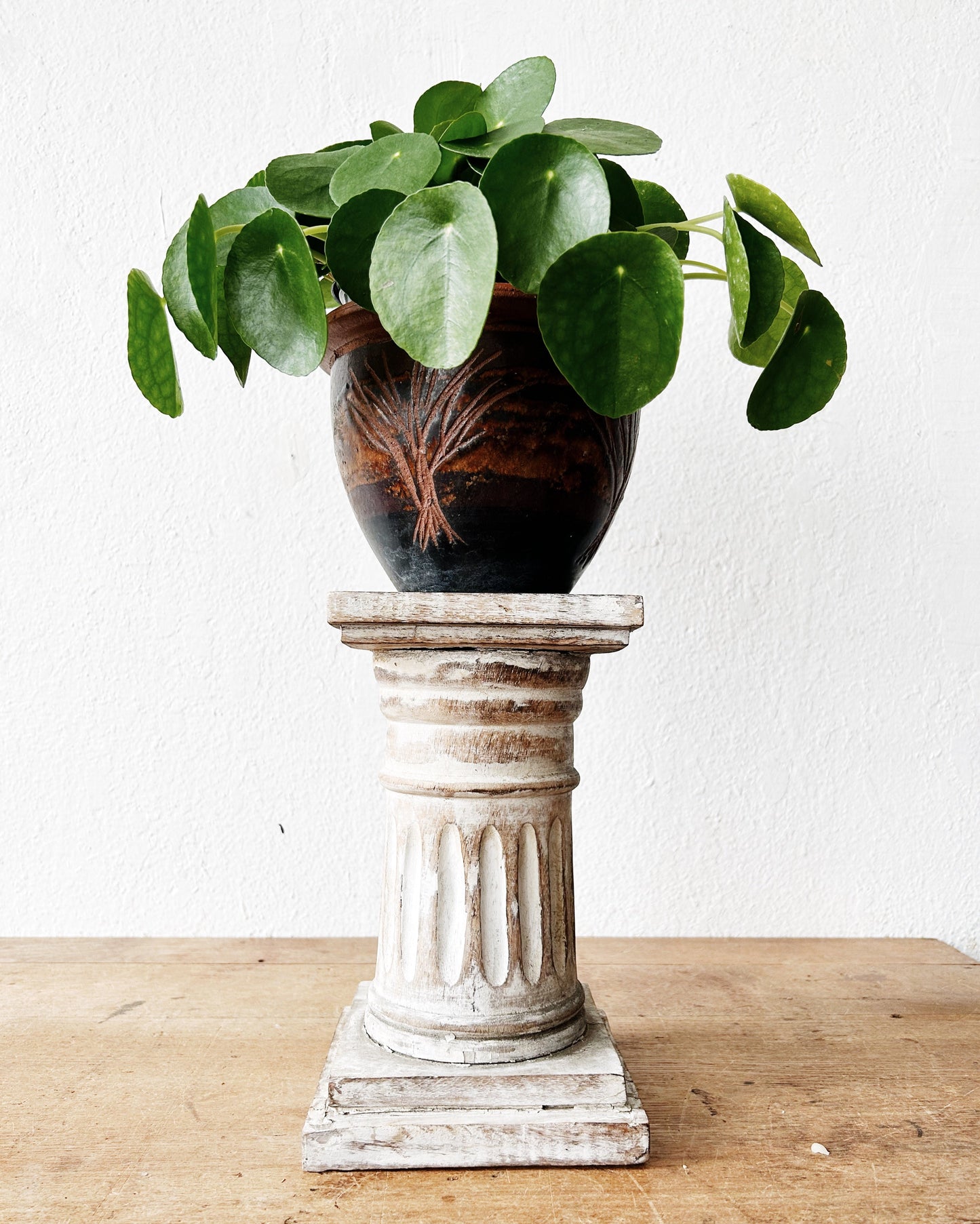 Vintage Wood Pedestal Stand