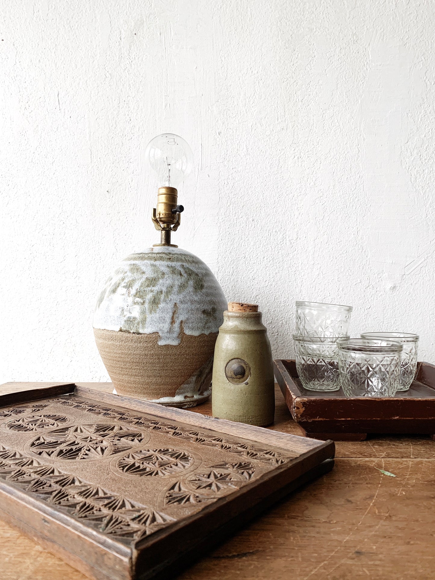 Vintage Pottery Lamp