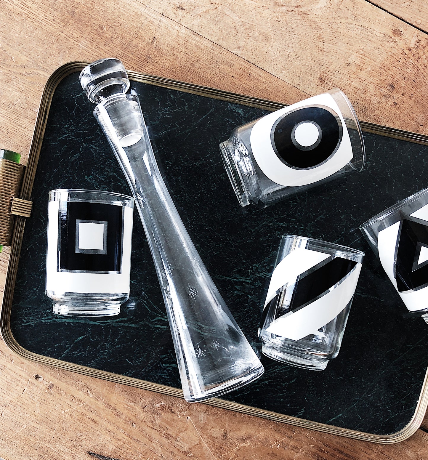 Vintage 1970s Glass Set