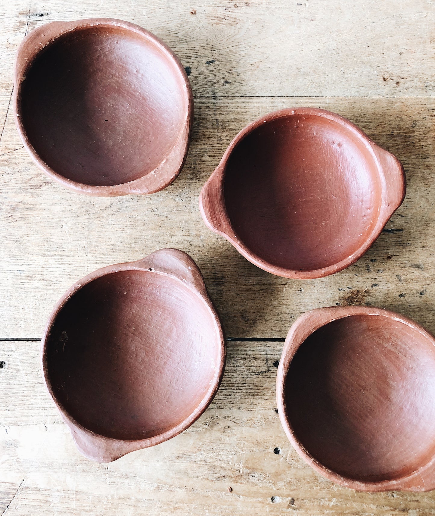 Vintage Red Clay Bowls