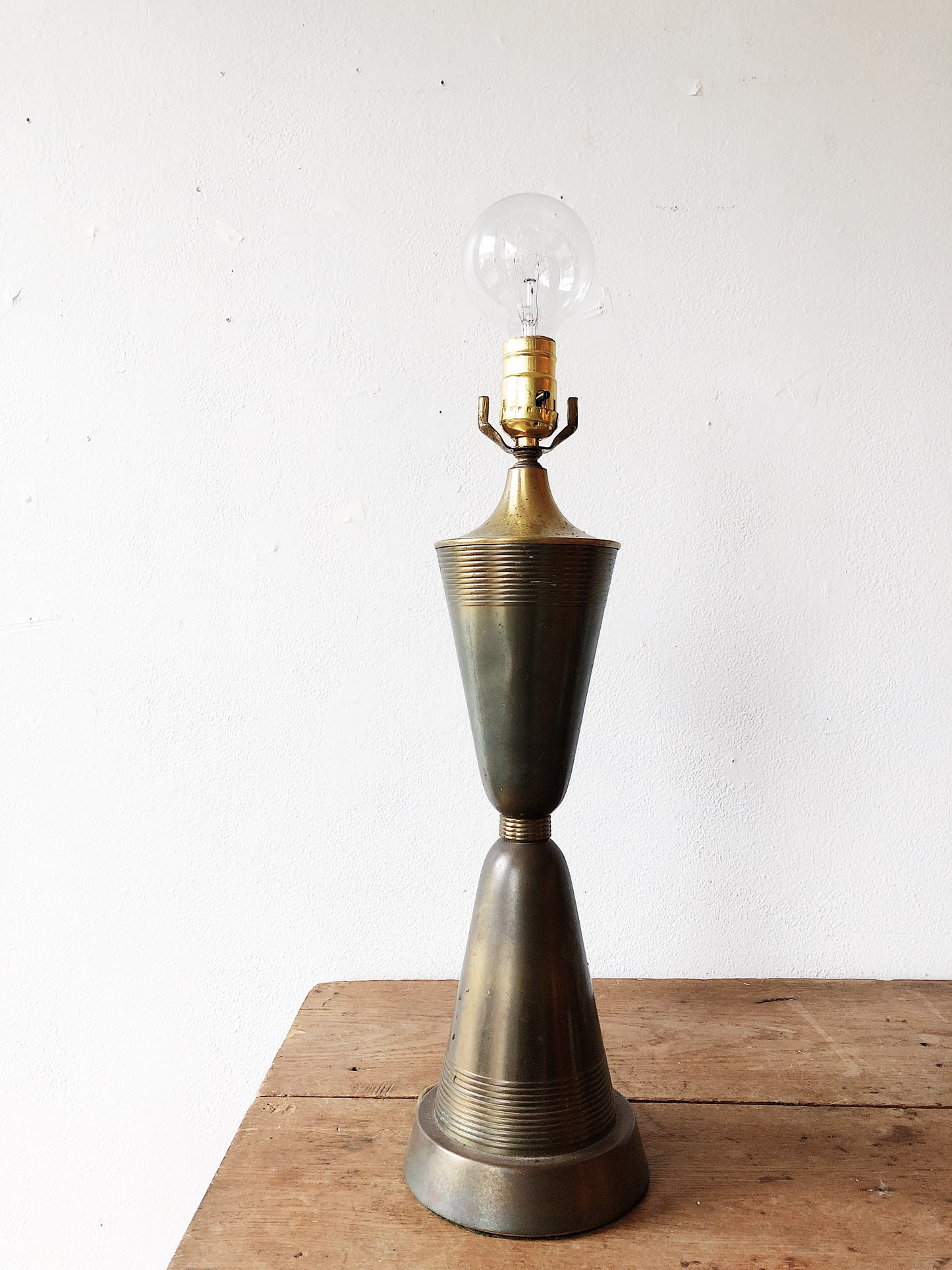 Vintage Mid Century Brass Lamp