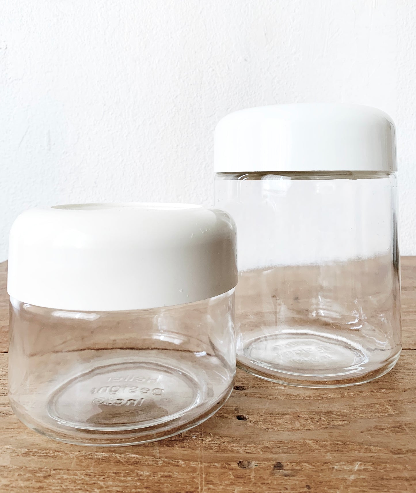 Vintage Heller Glass Canister Set