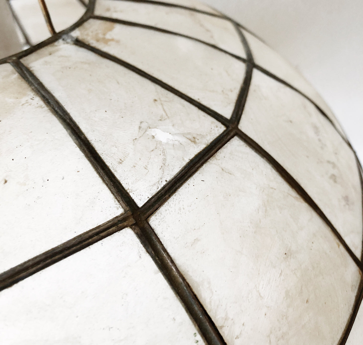 Vintage Capiz Hanging Lamp