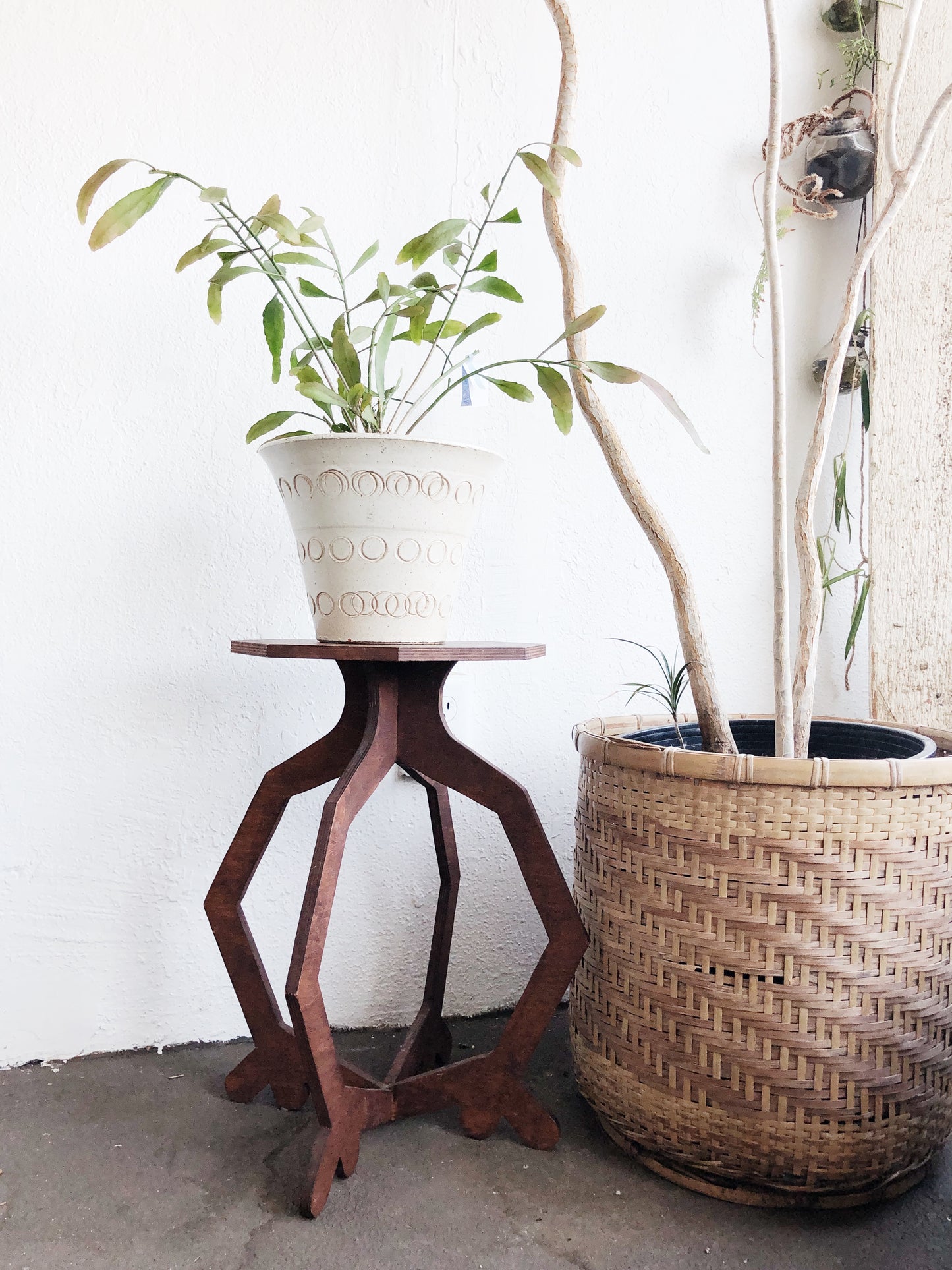 Handmade Geometric Plant Stand