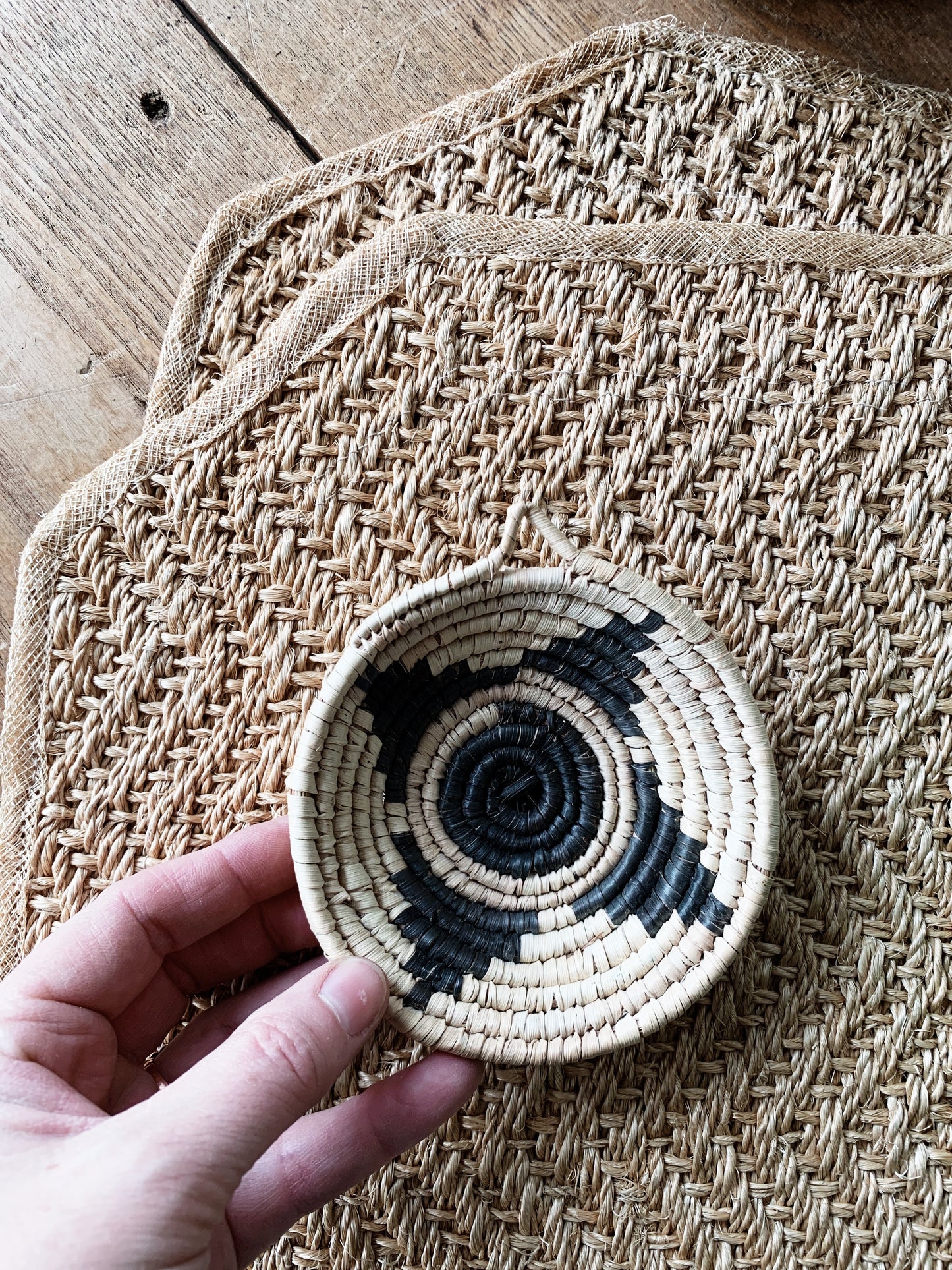 Woven Vintage Sisal Mat Pair