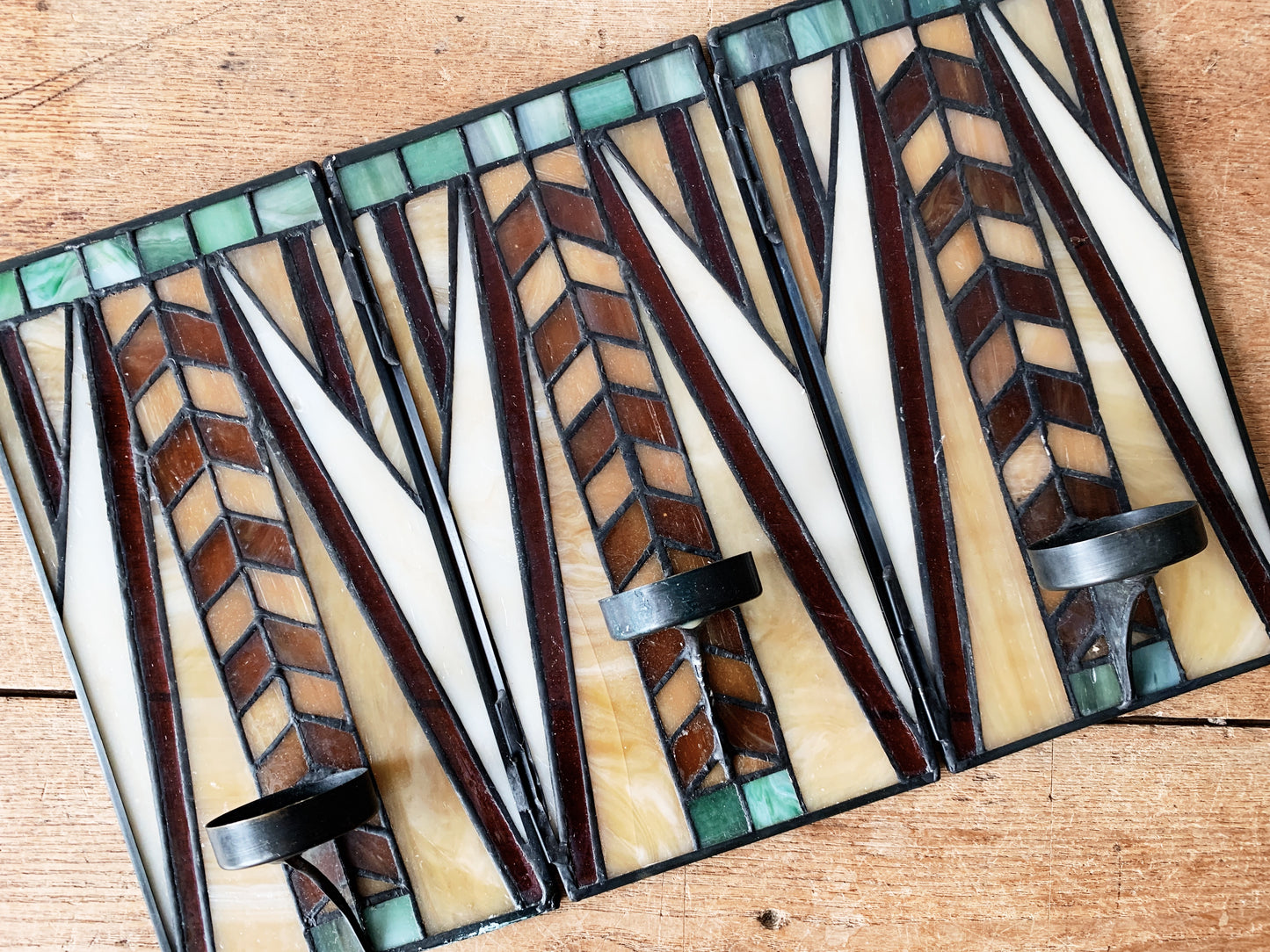 Vintage Leaded Stained Glass