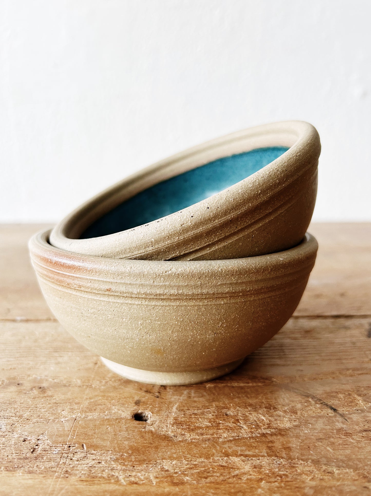 Handmade Pottery Bowl Pair