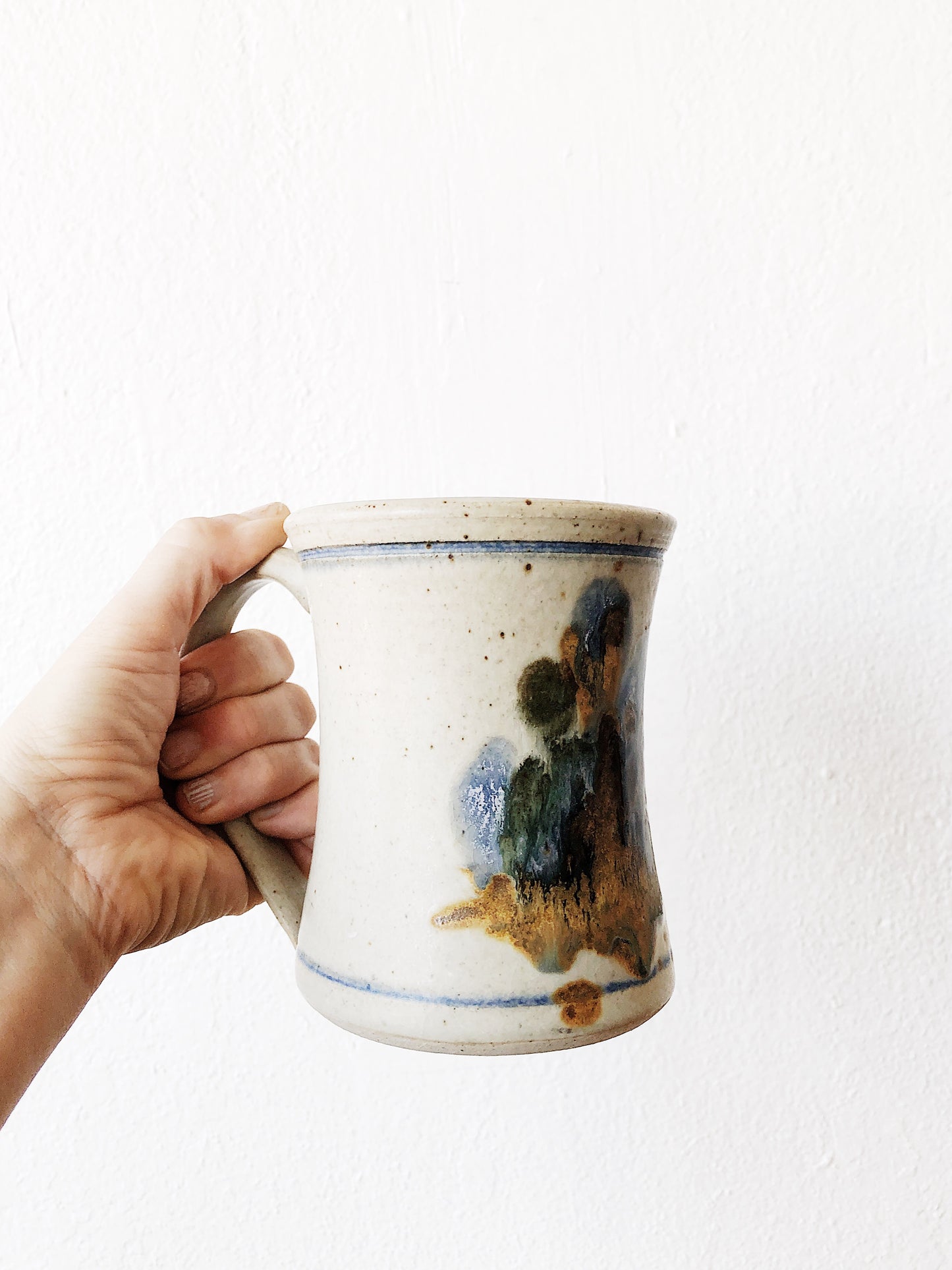 Vintage Pottery Mug Pair