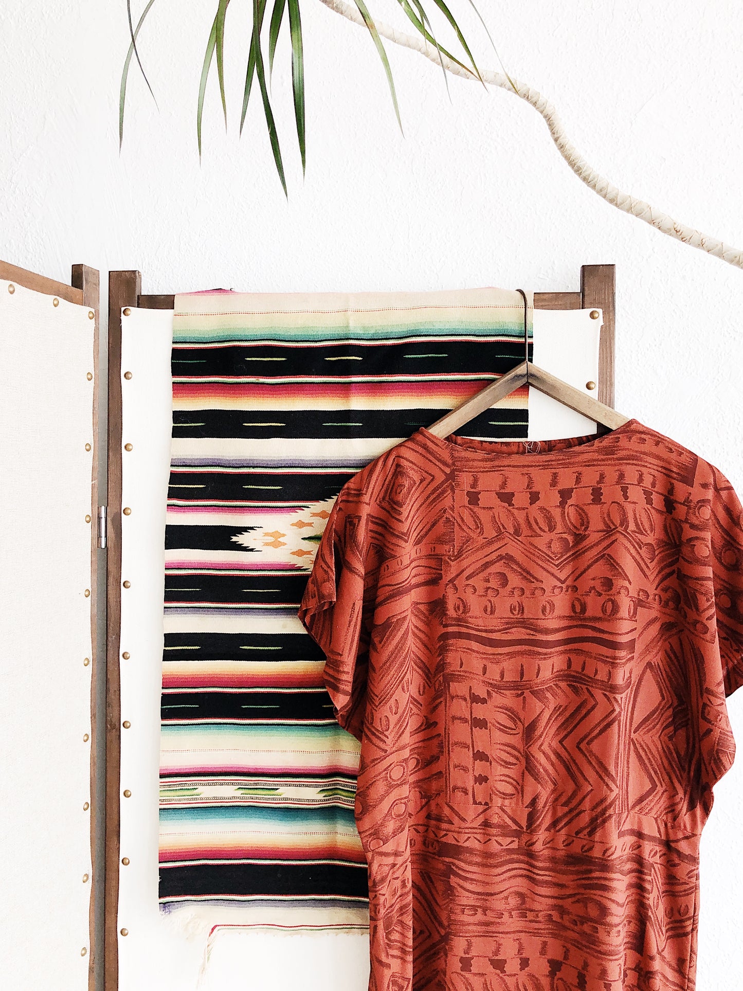 Vintage Wool Saltillo Runner