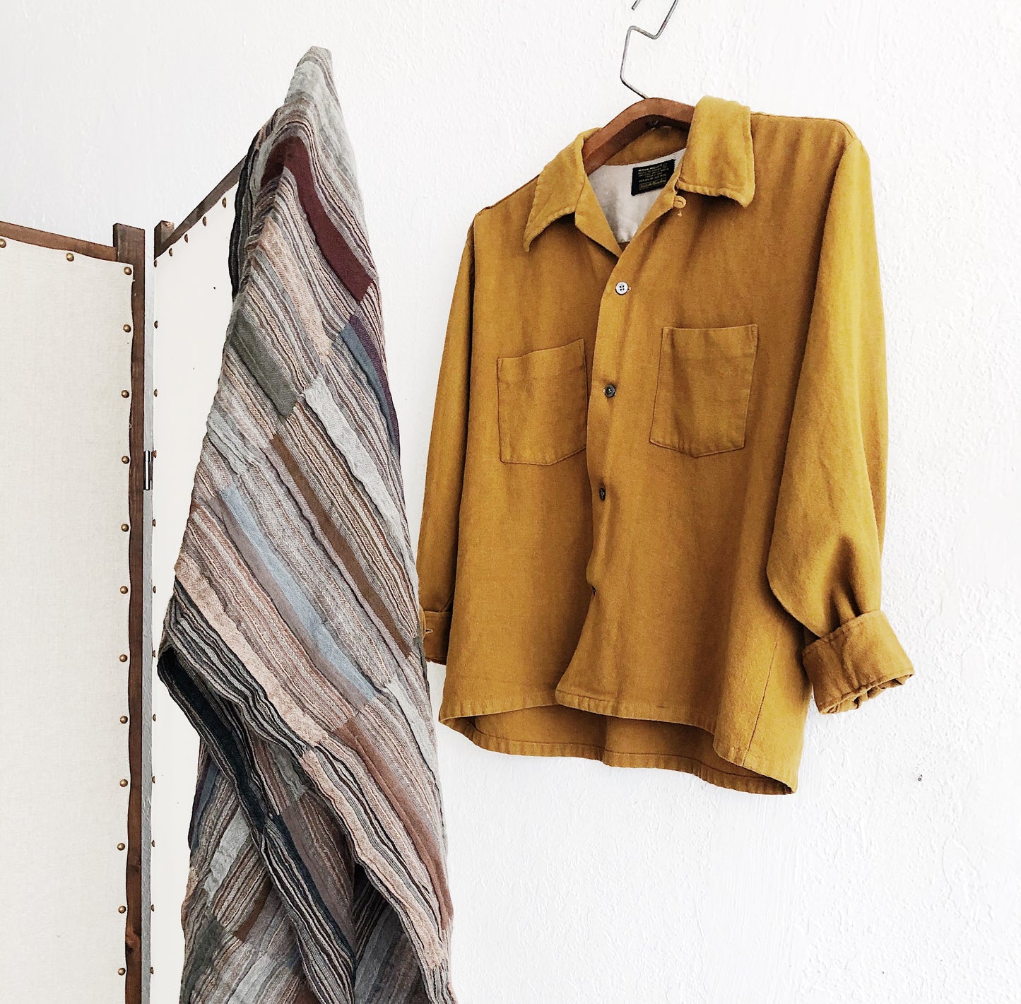 Vintage Wool Blend Button Down