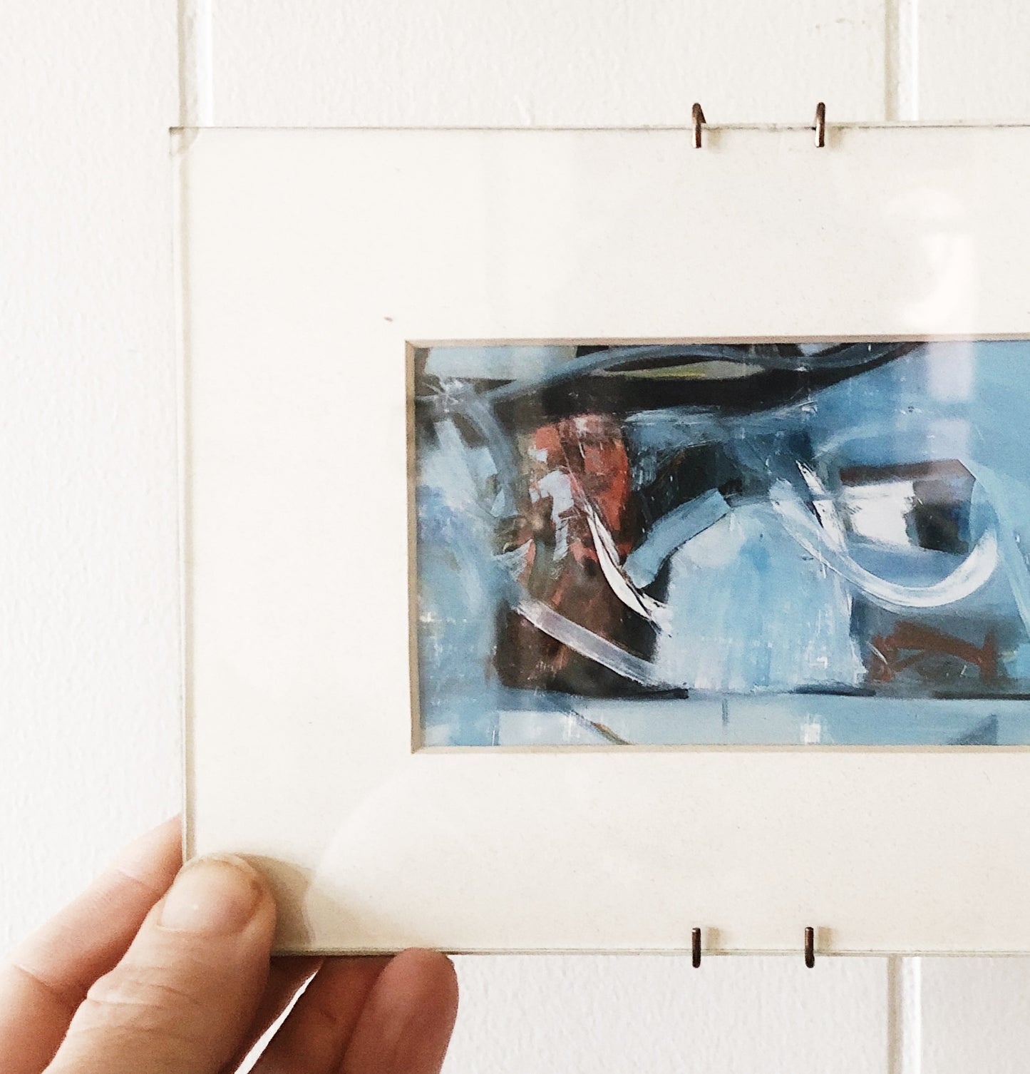 Vintage Framed Abstract Litho