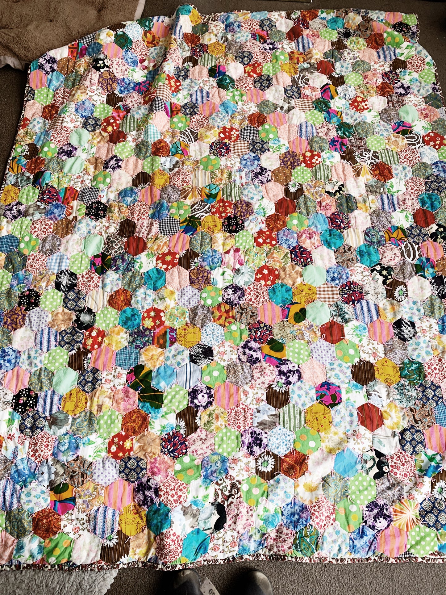 Vintage Patchwork Cotton Quilt