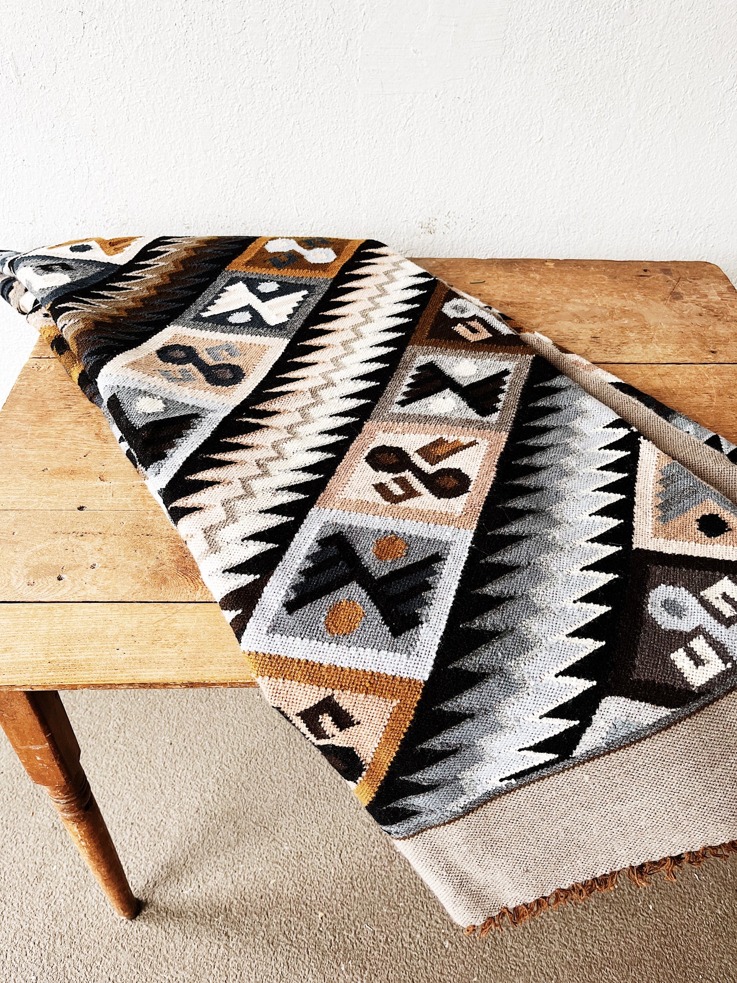 Vintage Flat Weave Rug