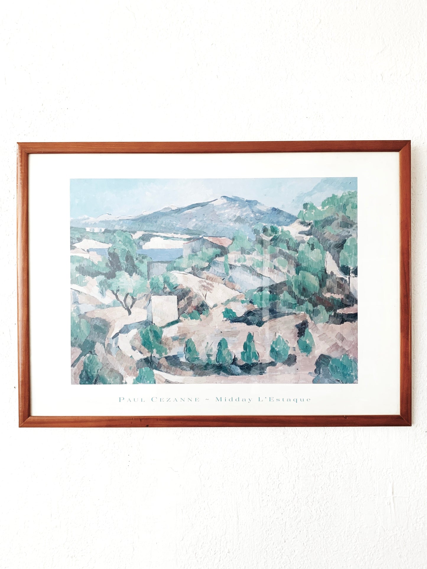 Vintage Framed Cezanne Art Poster