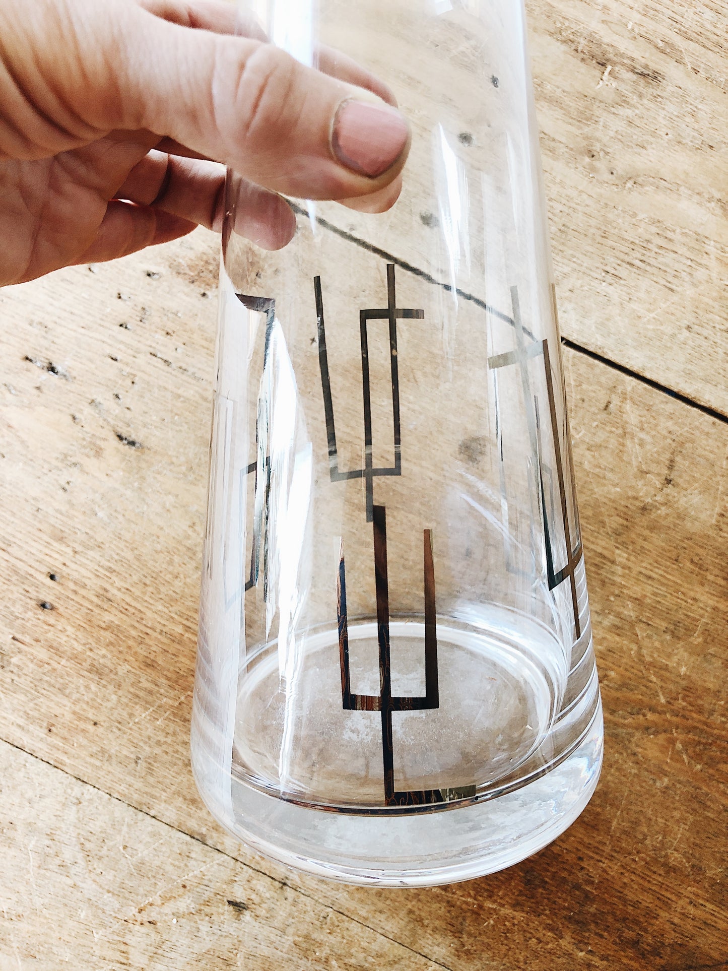 Vintage MCM Glass Decanter