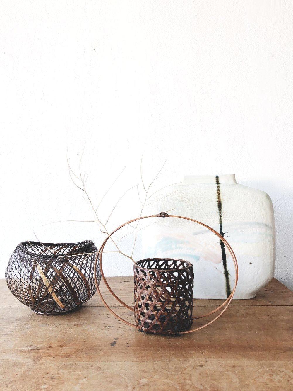 Vintage Hana Kago Ikebana Basket