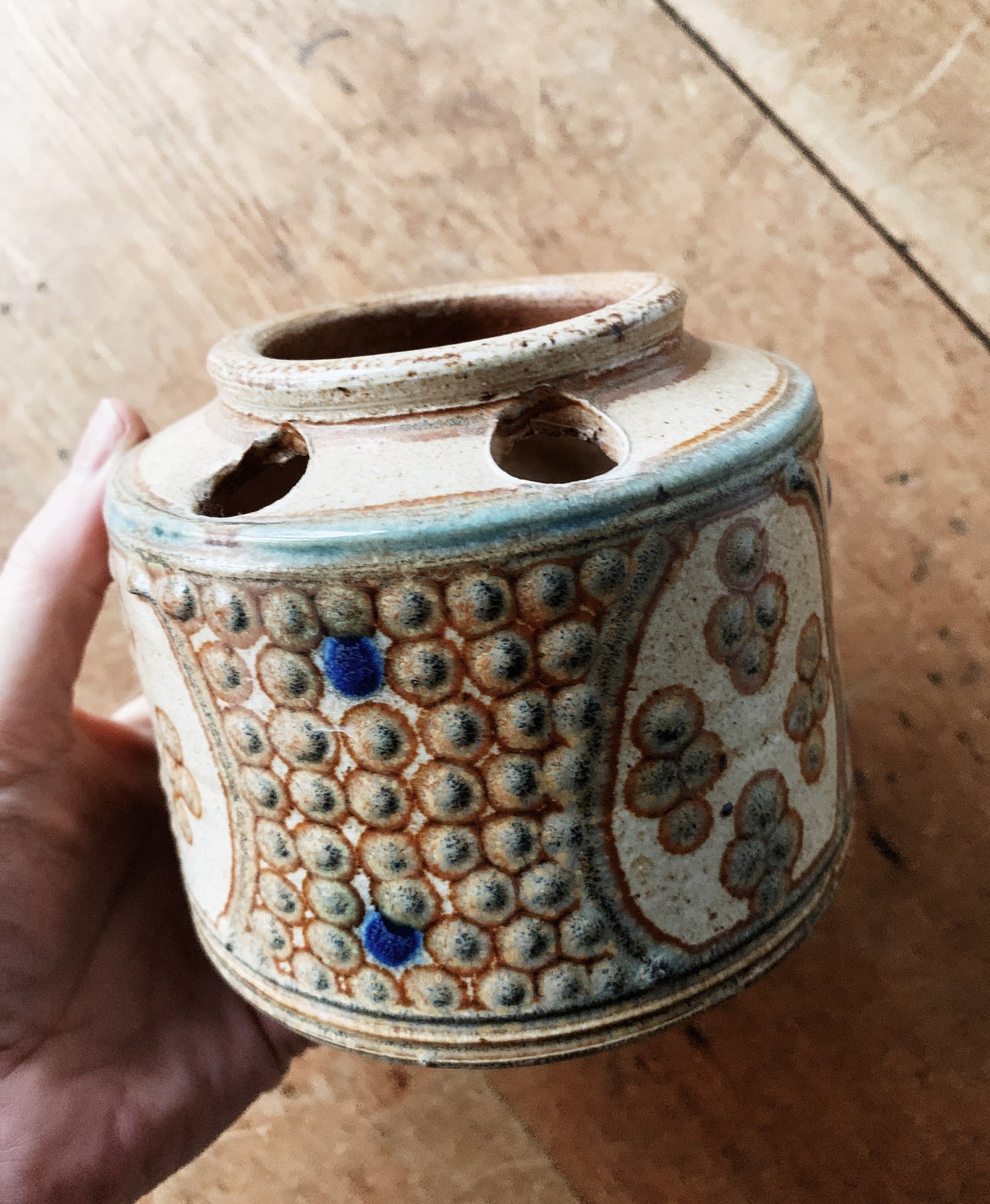 Vintage Handmade Pottery Toothbrush Holder