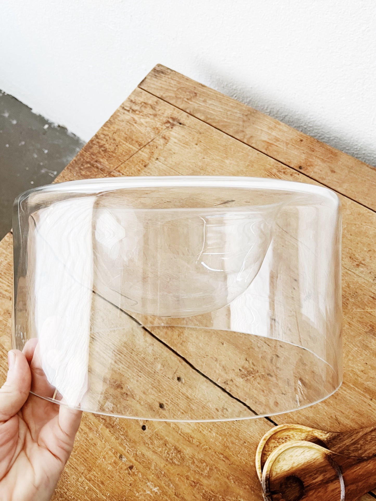 Hand Blown Serving Bowl and Servers