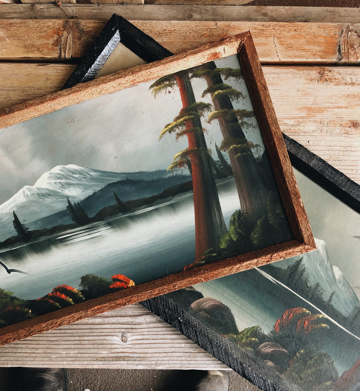 Vintage Moody Landscape Painting