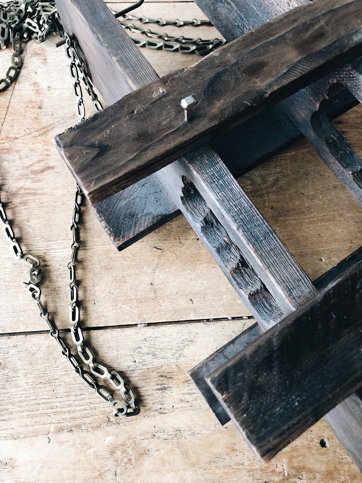 Vintage Brutalist Style Garden Lantern