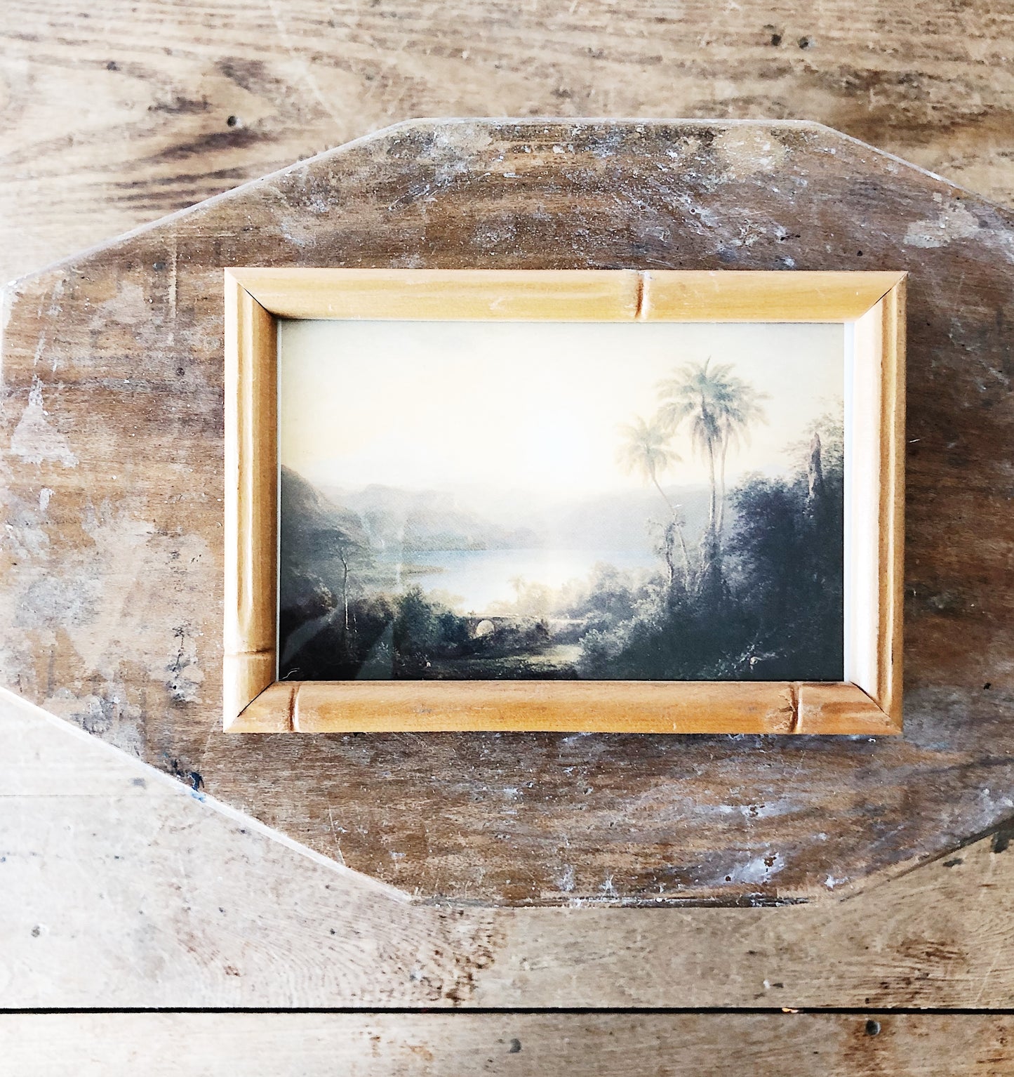 Petite Golden Lithograph
